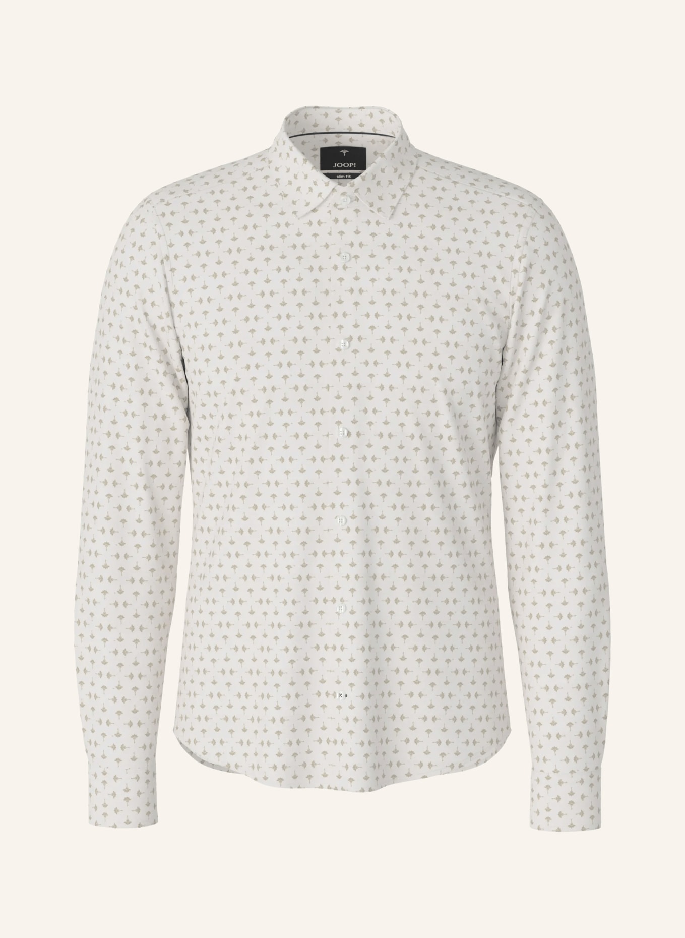 JOOP! Hemd PIO Slim Fit: BEIGE / WEISS