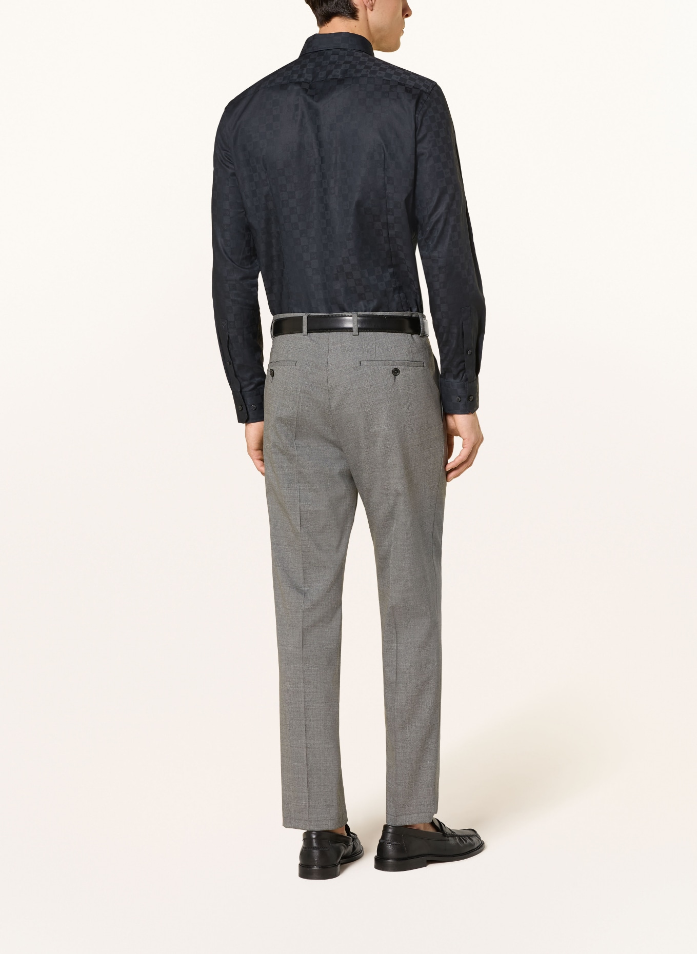 JOOP! Chemise PIERCE coupe ajustée: BLEU FONCÉ