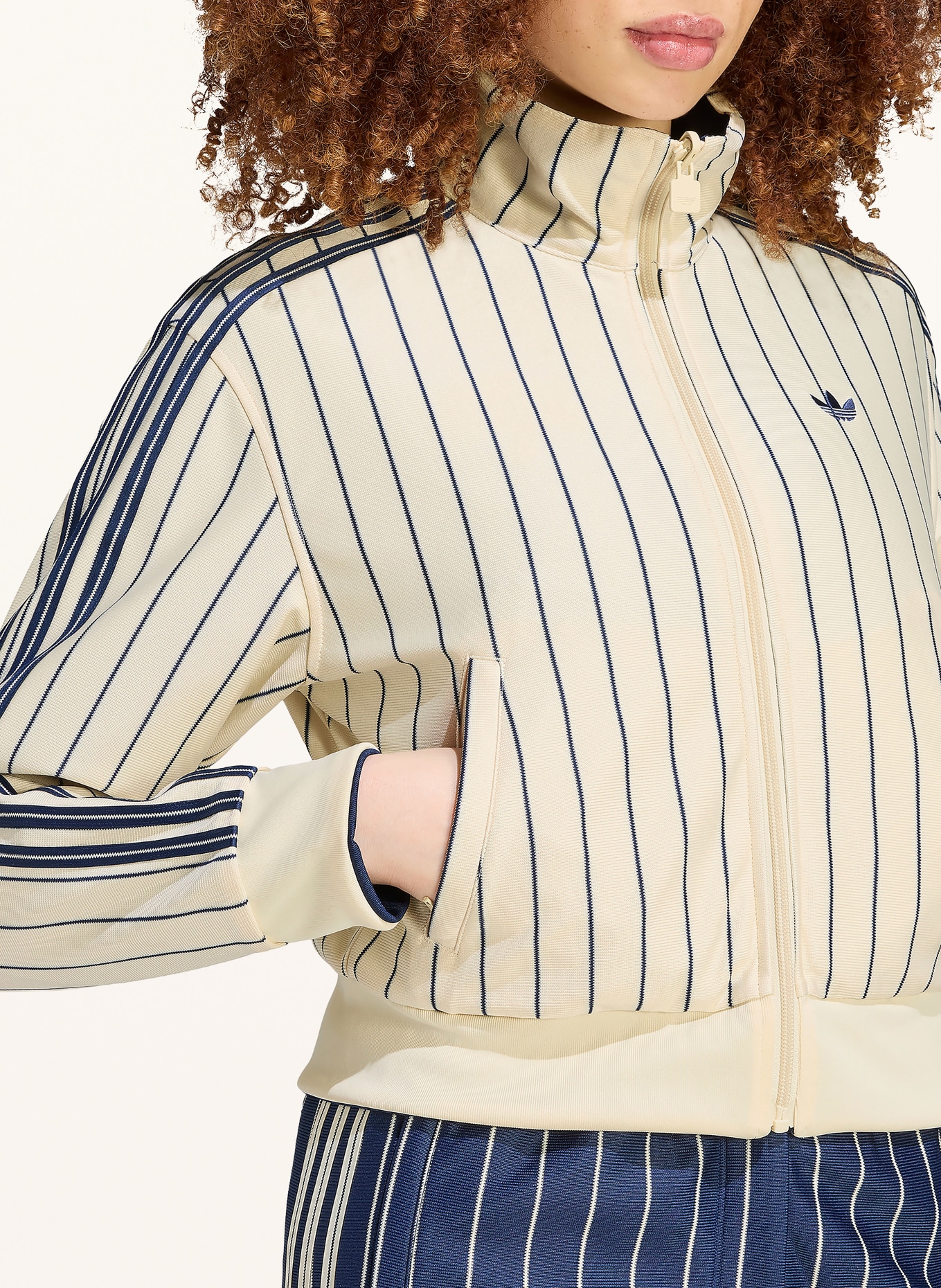adidas Originals Veste d'entraînement REVERSIBLE FIREBIRD réversible: BLEU FONCÉ / JAUNE CLAIR