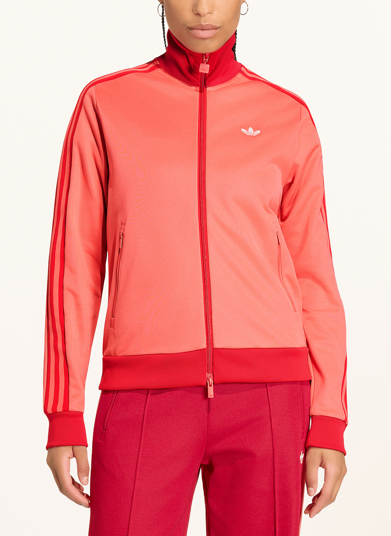 adidas Originals CLASSIC Training Jacket: LIGHT RED / RED