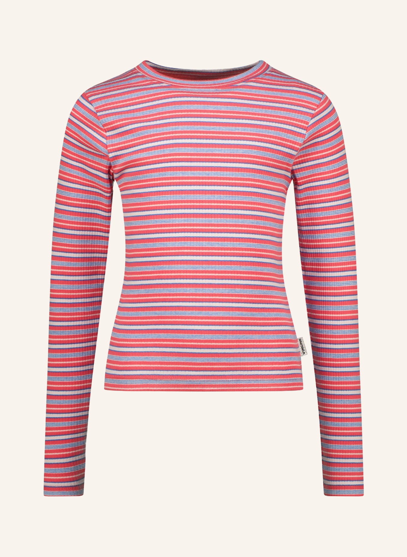 VINGINO Longsleeve: LICHTROOD / BLAUW / WIT