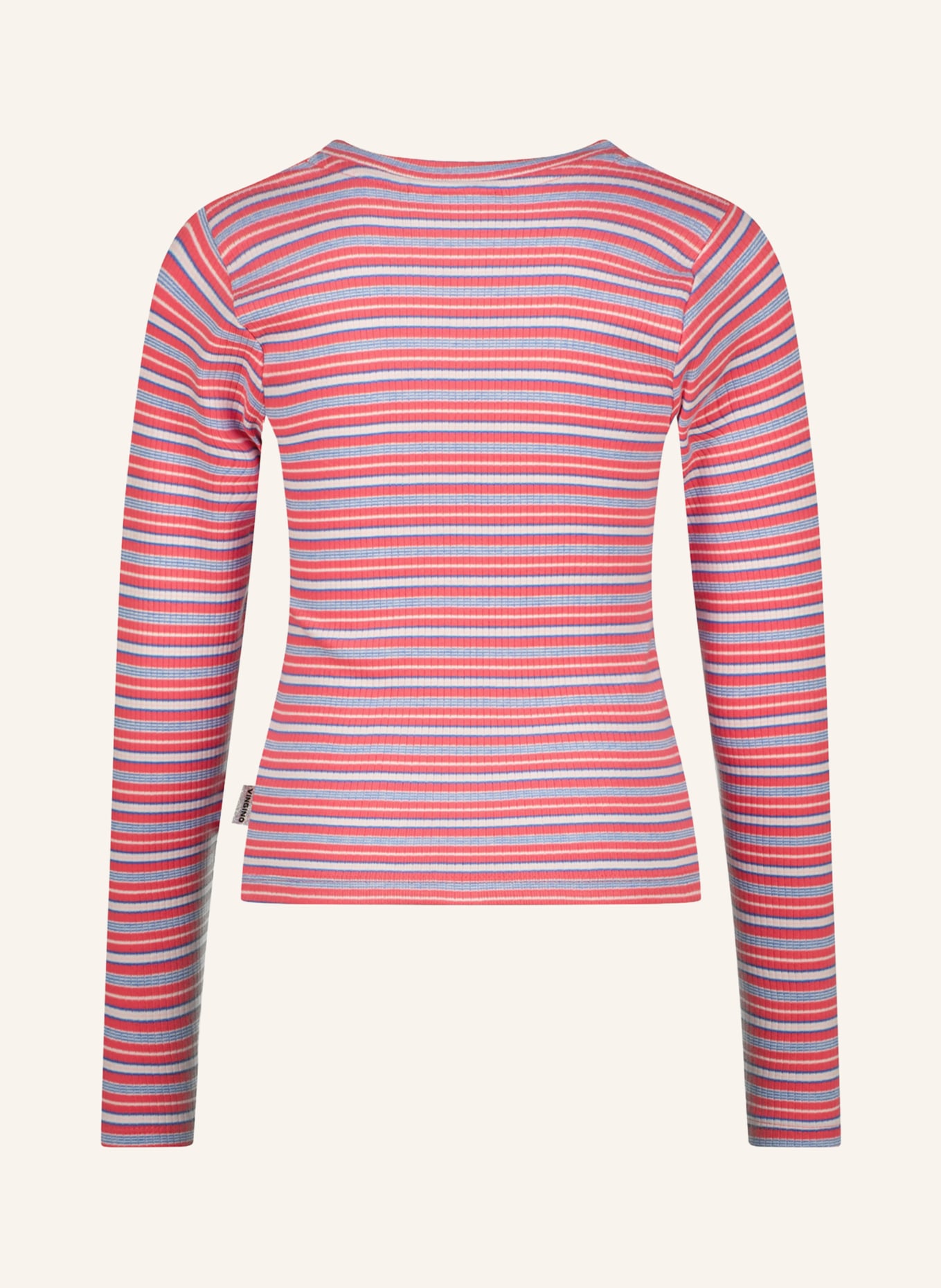 VINGINO Longsleeve: LICHTROOD / BLAUW / WIT