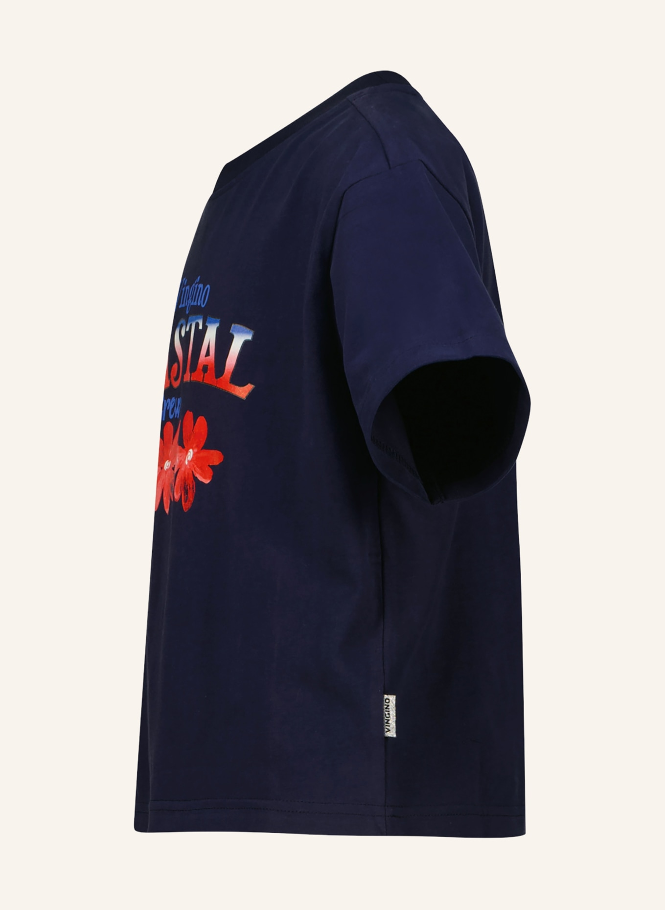 VINGINO T-shirt HARMA: DONKERBLAUW / ROOD / WIT
