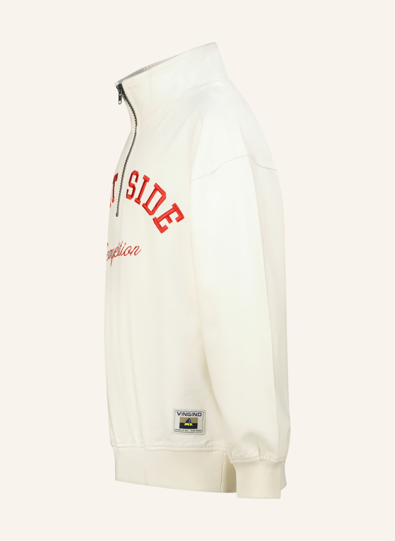 VINGINO Sweater met halve rits NADO: WIT