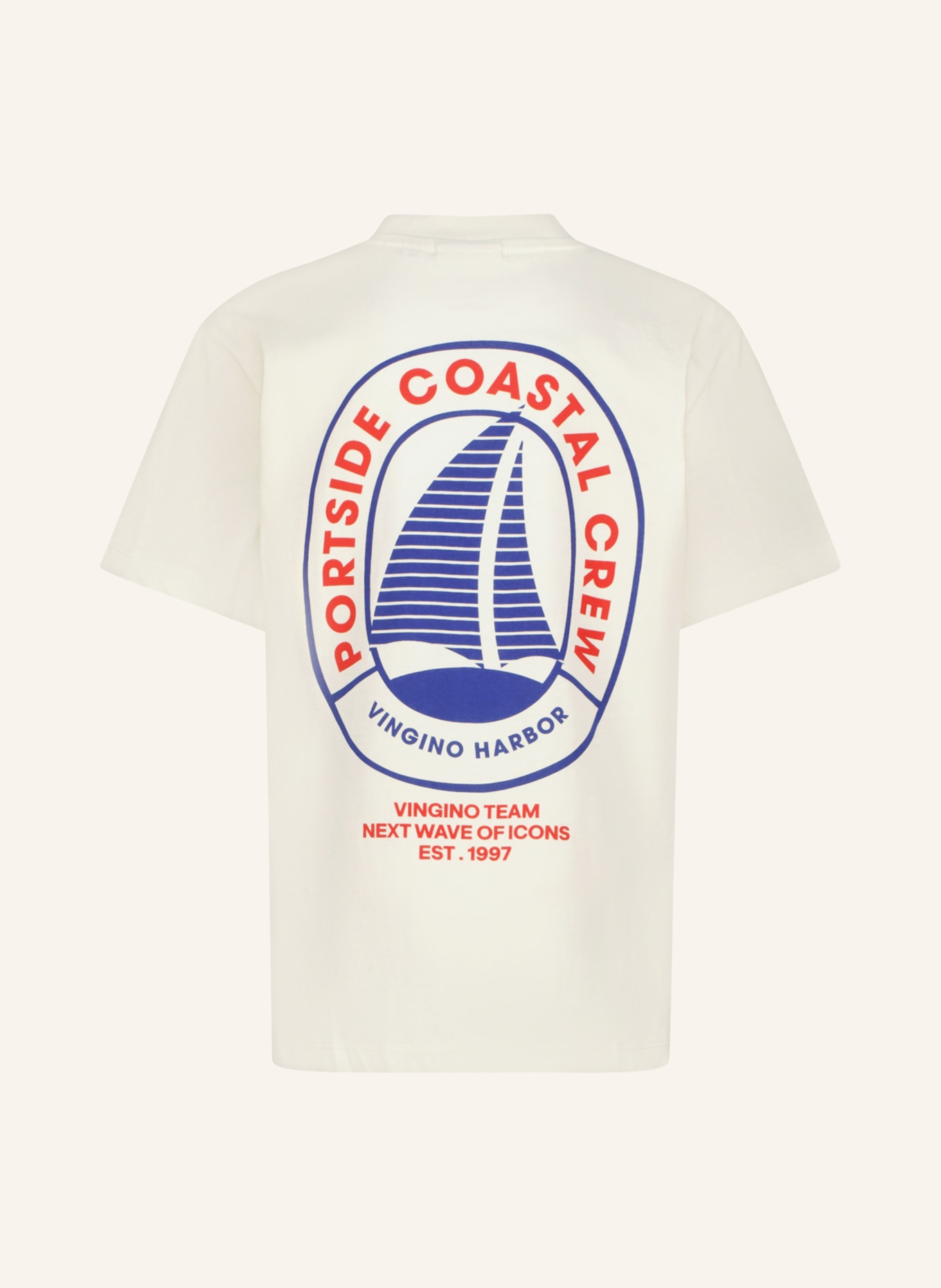 VINGINO T-shirt HILENIO: WIT / ROOD / BLAUW