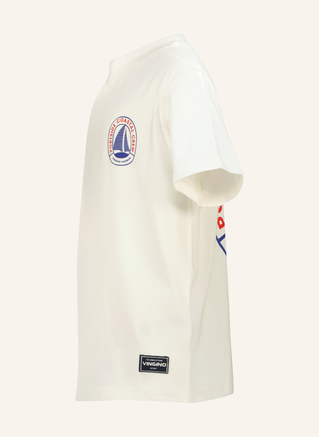 VINGINO T-shirt HILENIO: WIT / ROOD / BLAUW