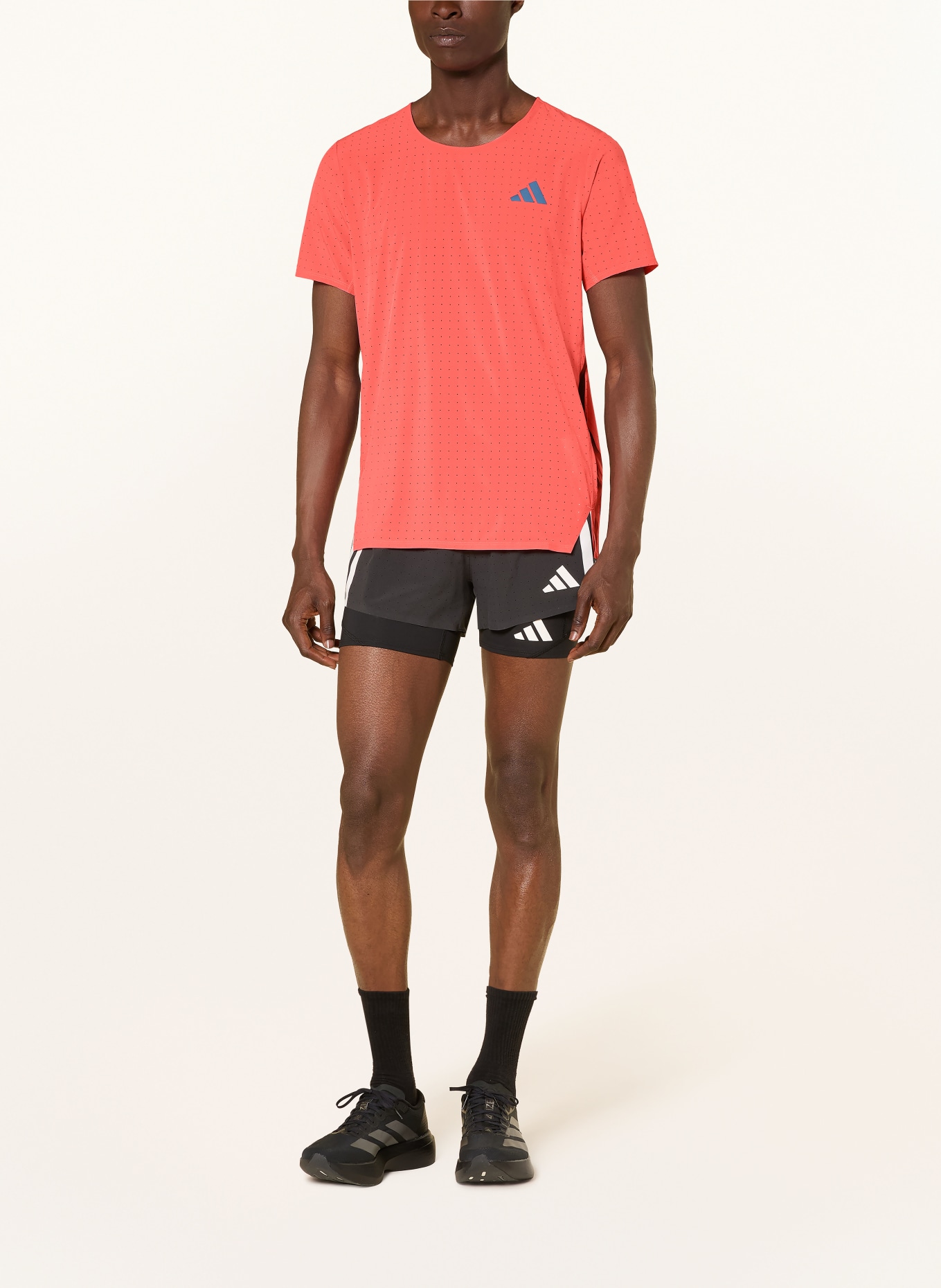 adidas T-shirt technique ADIZERO: ORANGE FLUO
