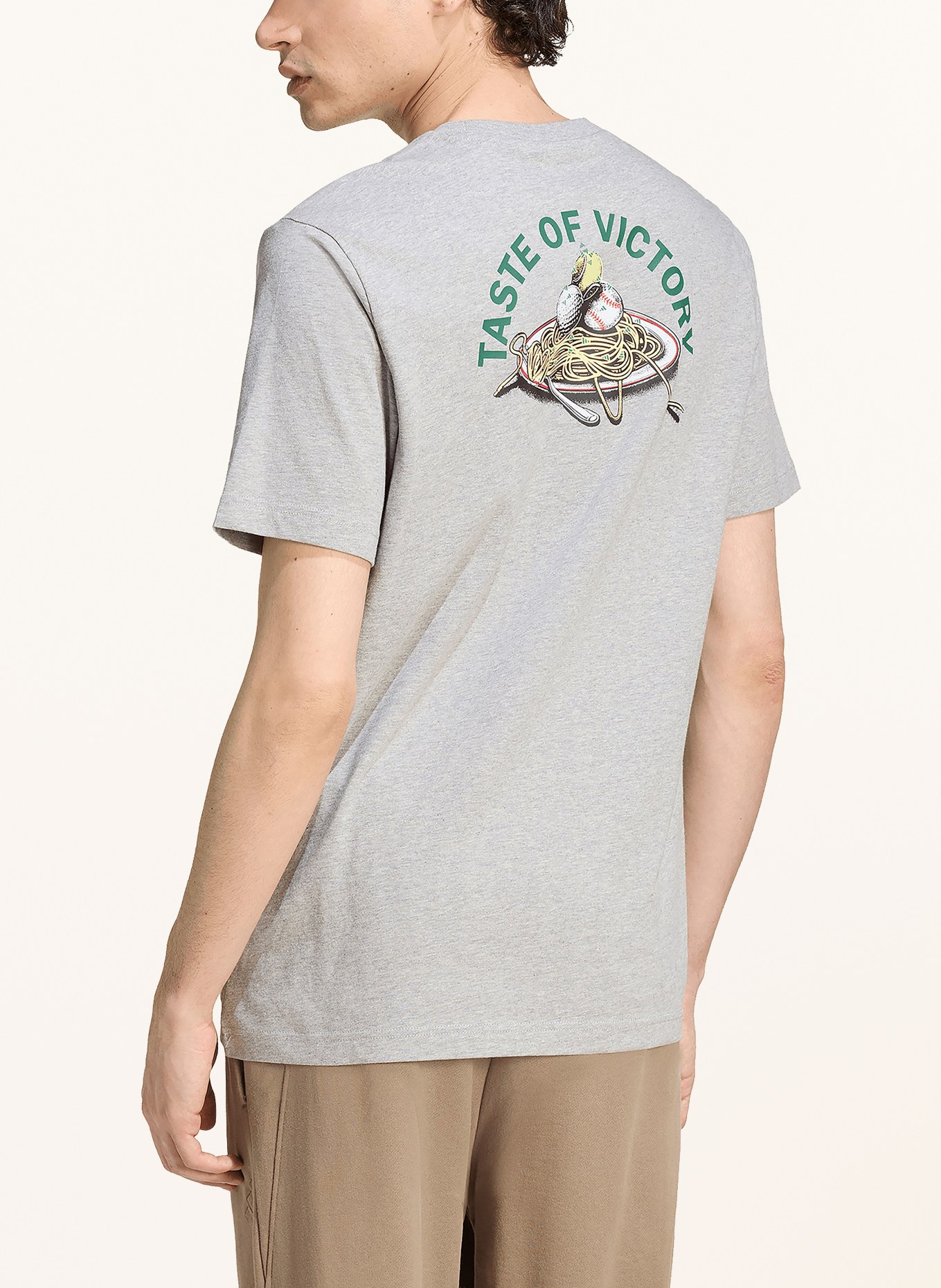 adidas T-shirt TASTE OF VICTORY PASTA: GRIJS