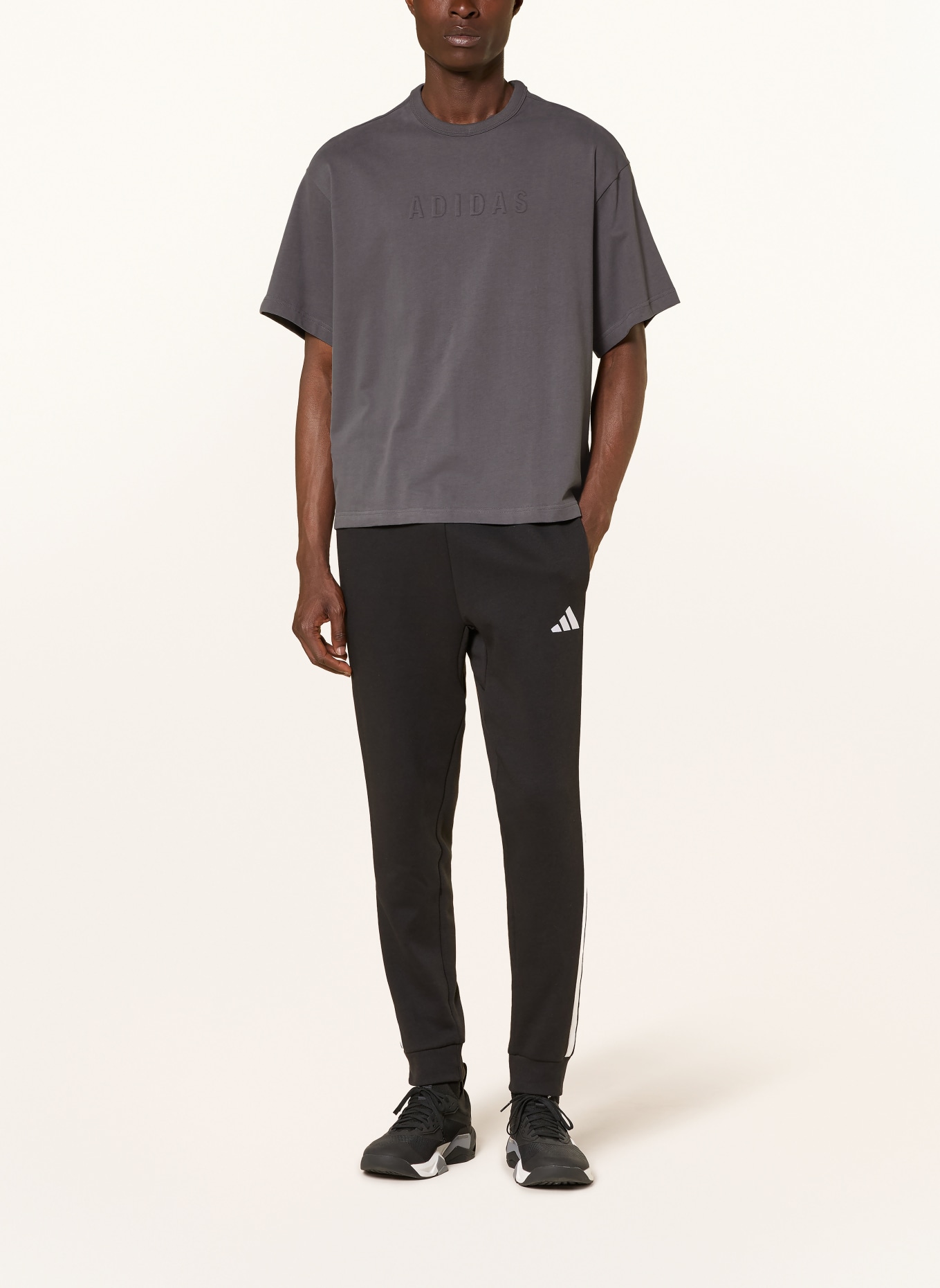 adidas Tričko: ŠEDÁ