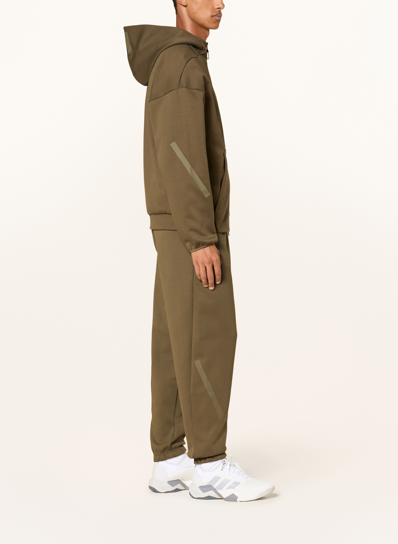 adidas Zip-up sweatshirt: OLIVE