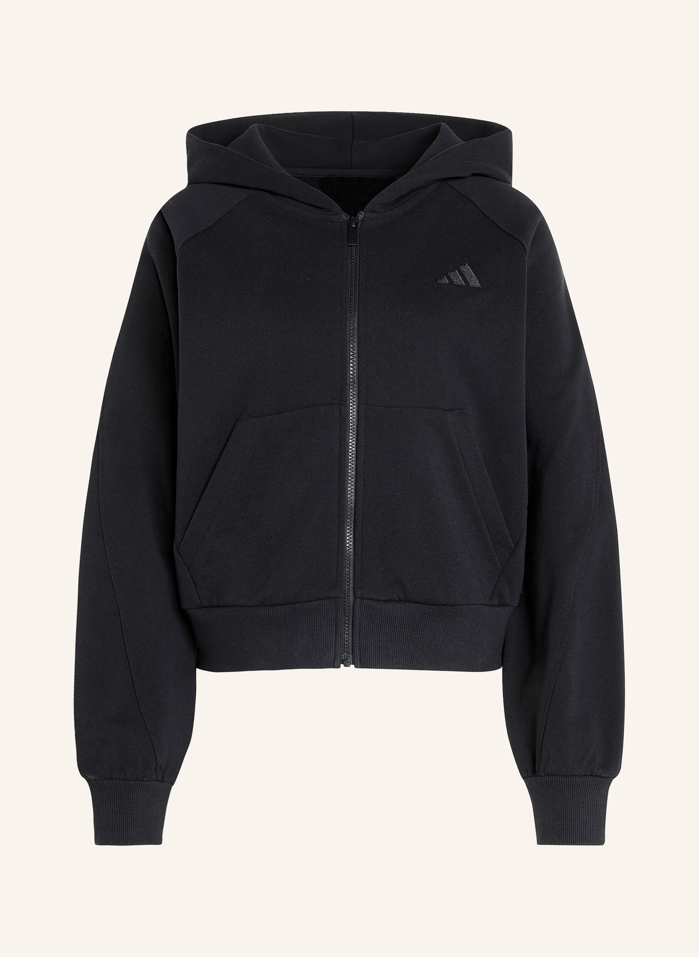 adidas KIT Zip-up sweatshirt Jacket: BLACK