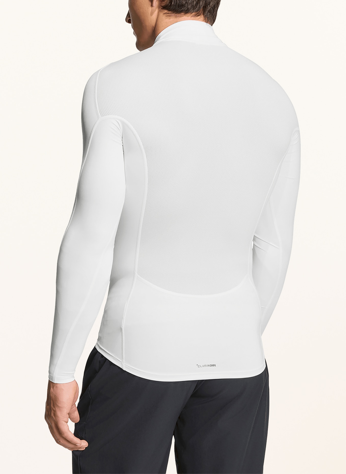 adidas Trainingsshirt MOCKNECK: WIT