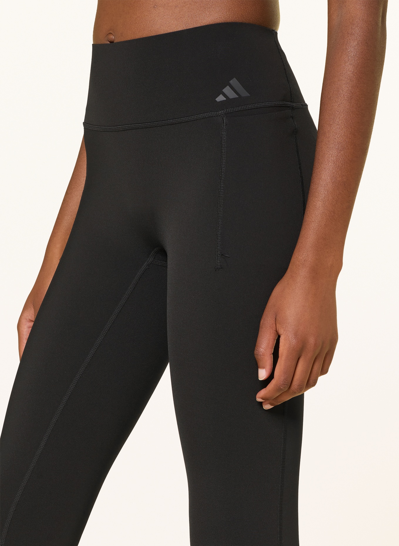 adidas Tights OPTIME WORKOUT CONTOUR CAPRI: SCHWARZ
