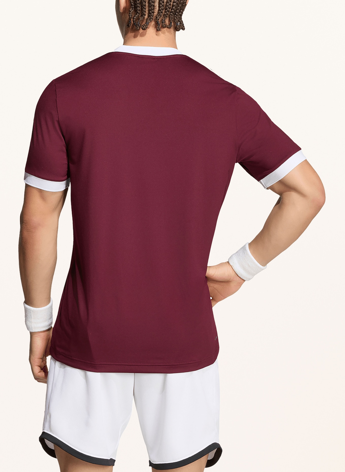 adidas Originals Trainingsshirt CLASSICS: DONKERROOD / WIT