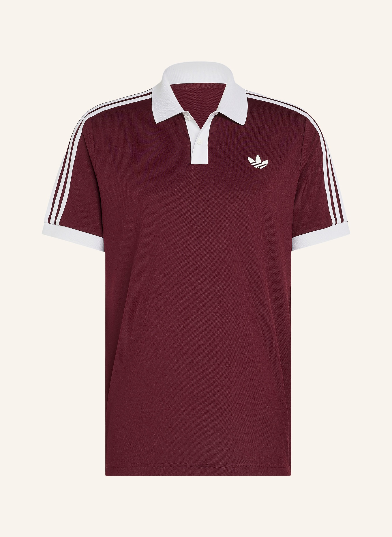 adidas Originals Functioneel poloshirt CLASSICS: DONKERROOD / WIT