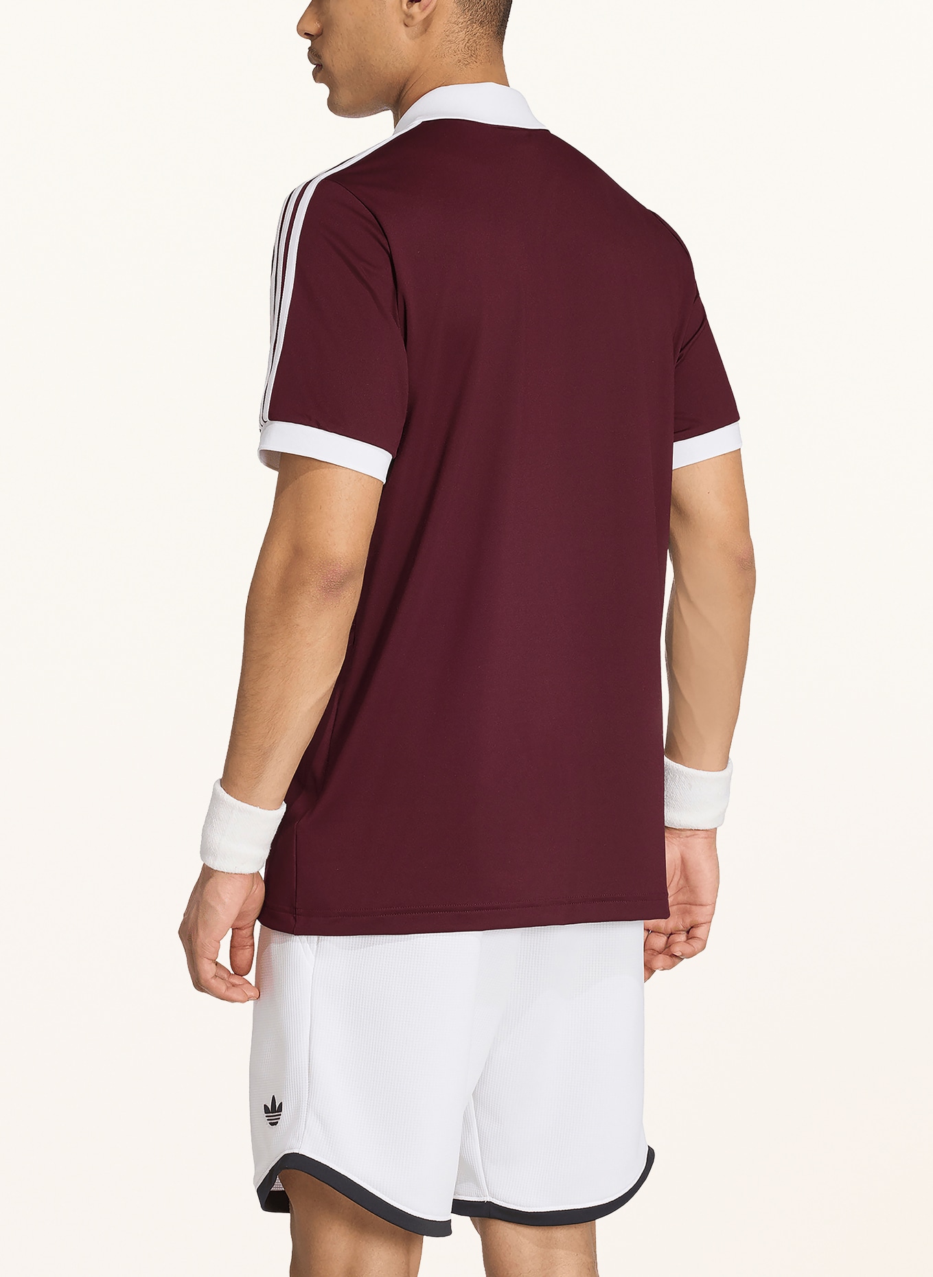adidas Originals Functioneel poloshirt CLASSICS: DONKERROOD / WIT