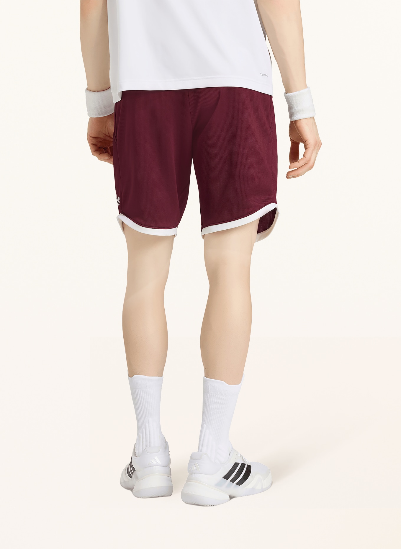 adidas Originals Tennisshorts CLASSICS: DONKERROOD / WIT
