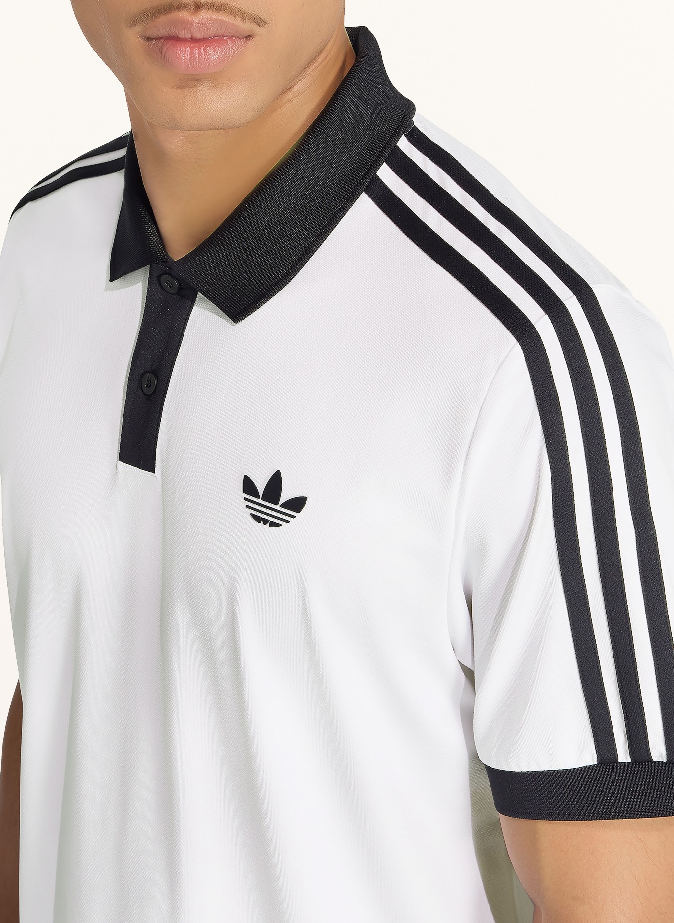 adidas Originals Functioneel poloshirt CLASSICS: WIT / ZWART
