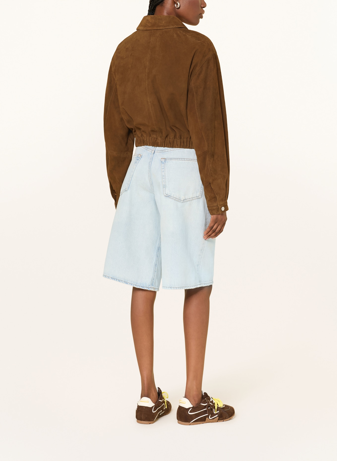 HUGO LIPH Leather Jacket: DARK BROWN