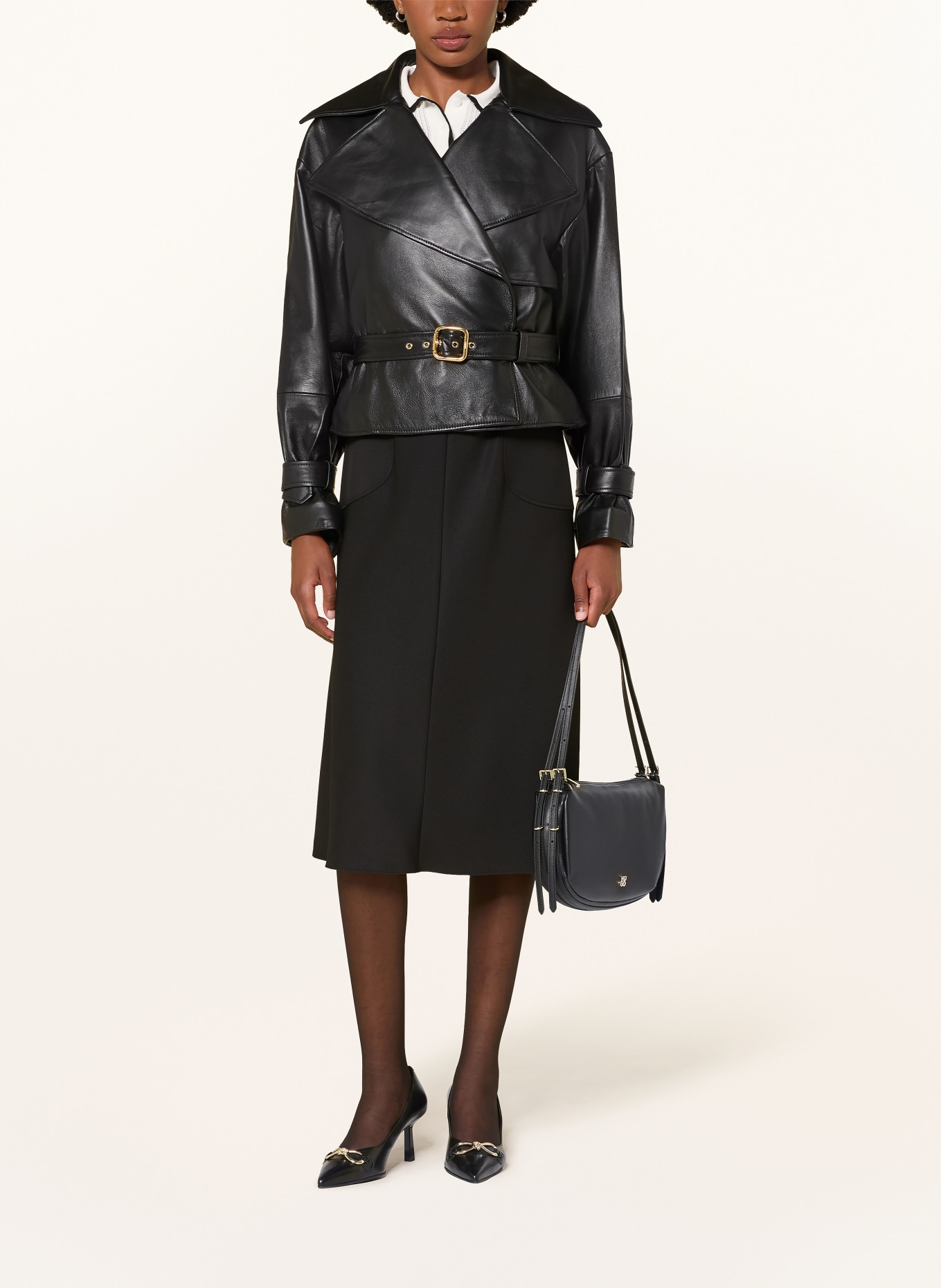 HUGO RASIANA Skirt: BLACK