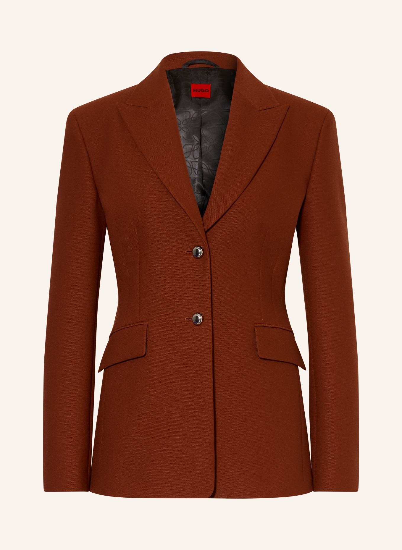 HUGO Piqué-Blazer ASMALLA: BRAUN