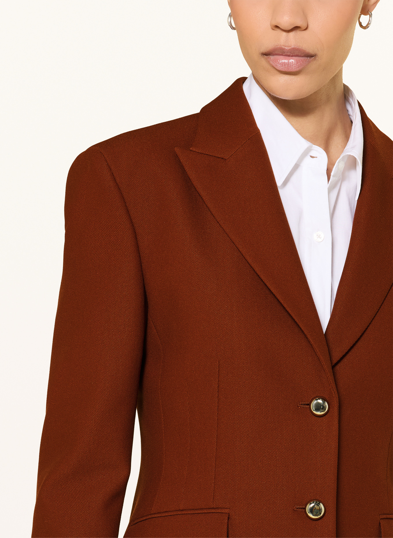 HUGO Piqué-Blazer ASMALLA: BRAUN