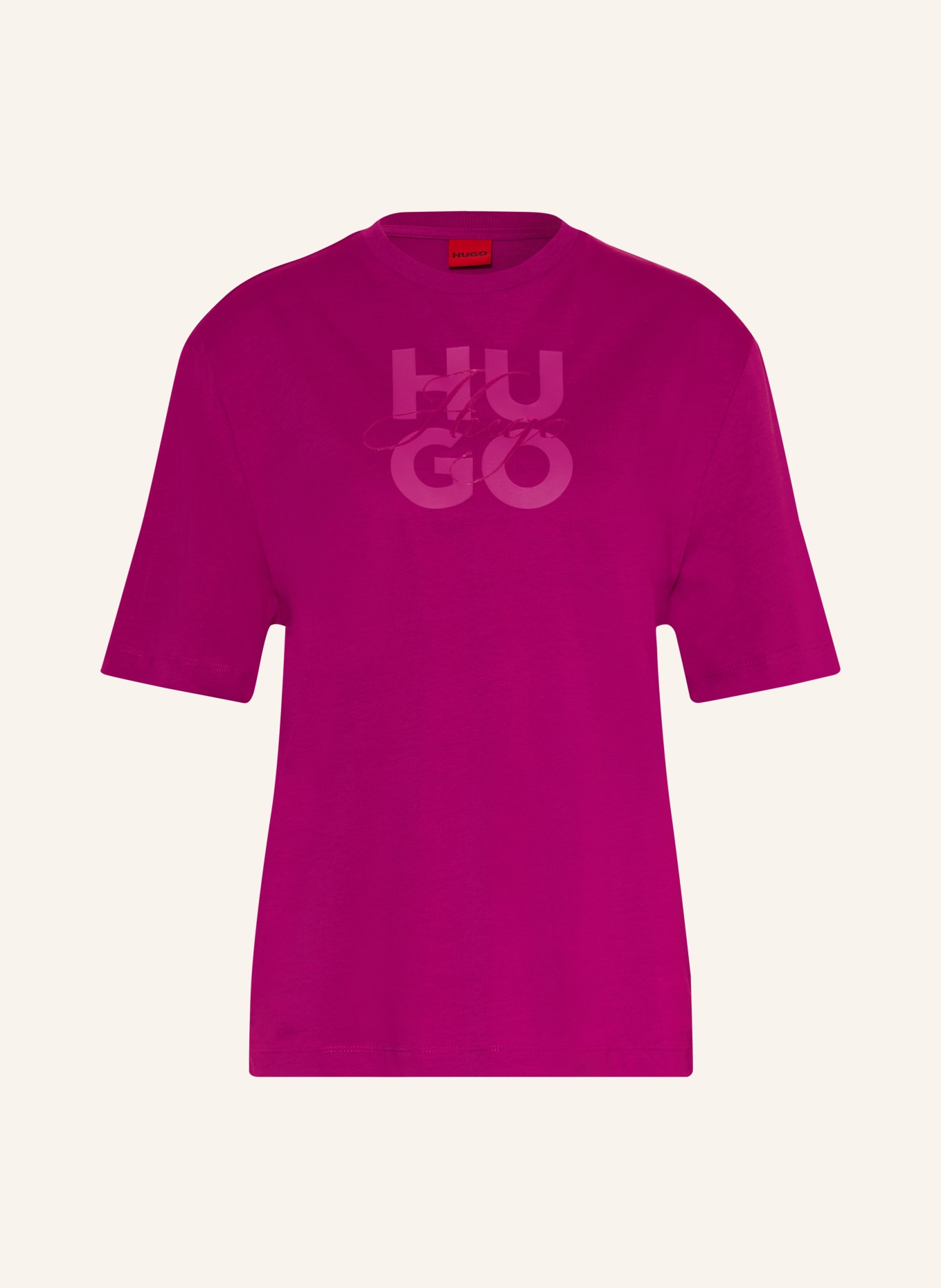 HUGO T-Shirt DASHIRE: FUCHSIA