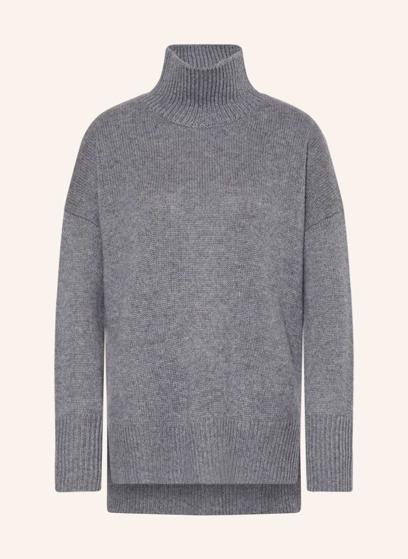 darling harbour Cashmere sweater: midgrey melange