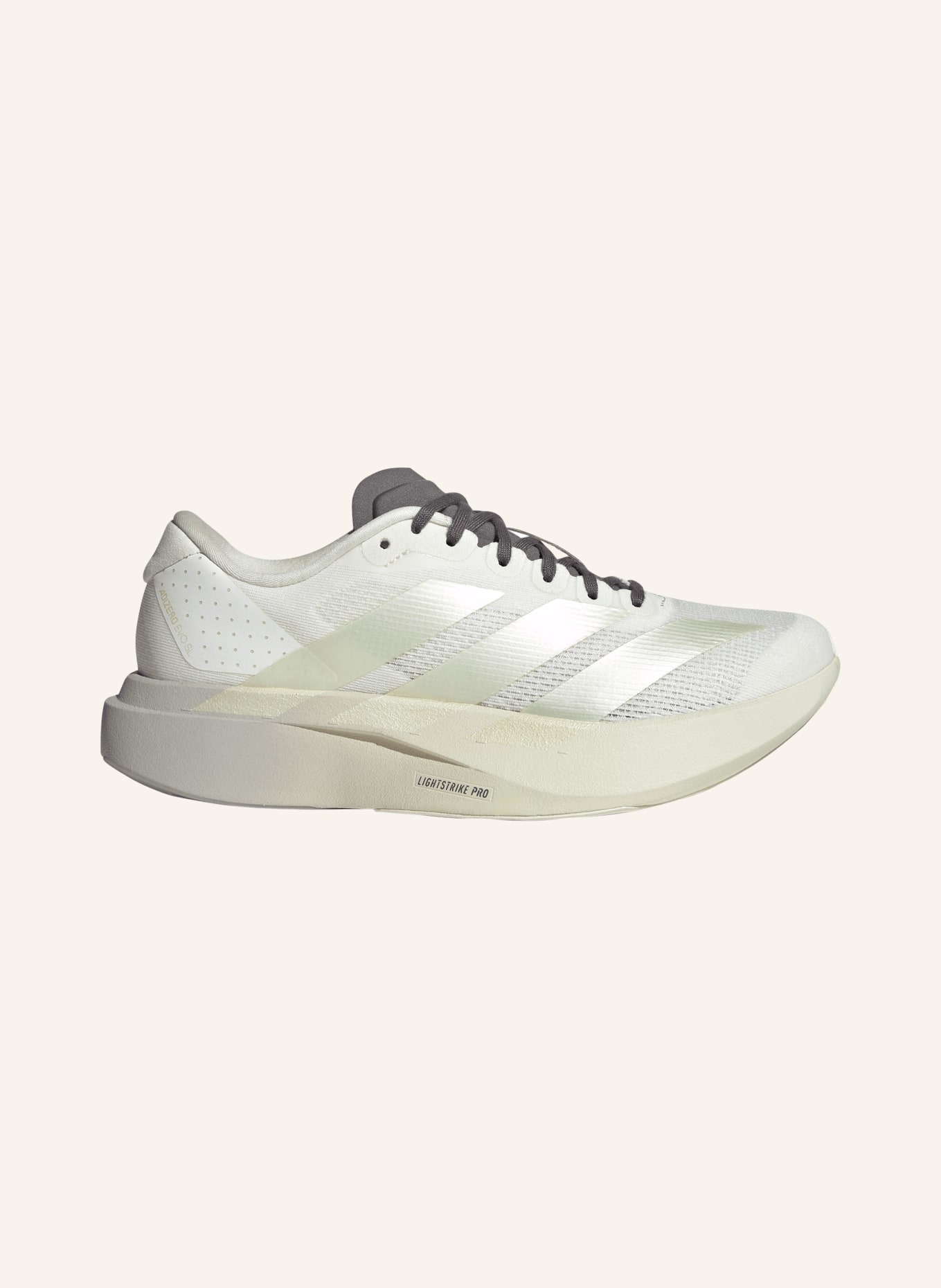 adidas Buty do biegania ADIZERO EVO SL: BIAŁY / CZIEMNOSZARY