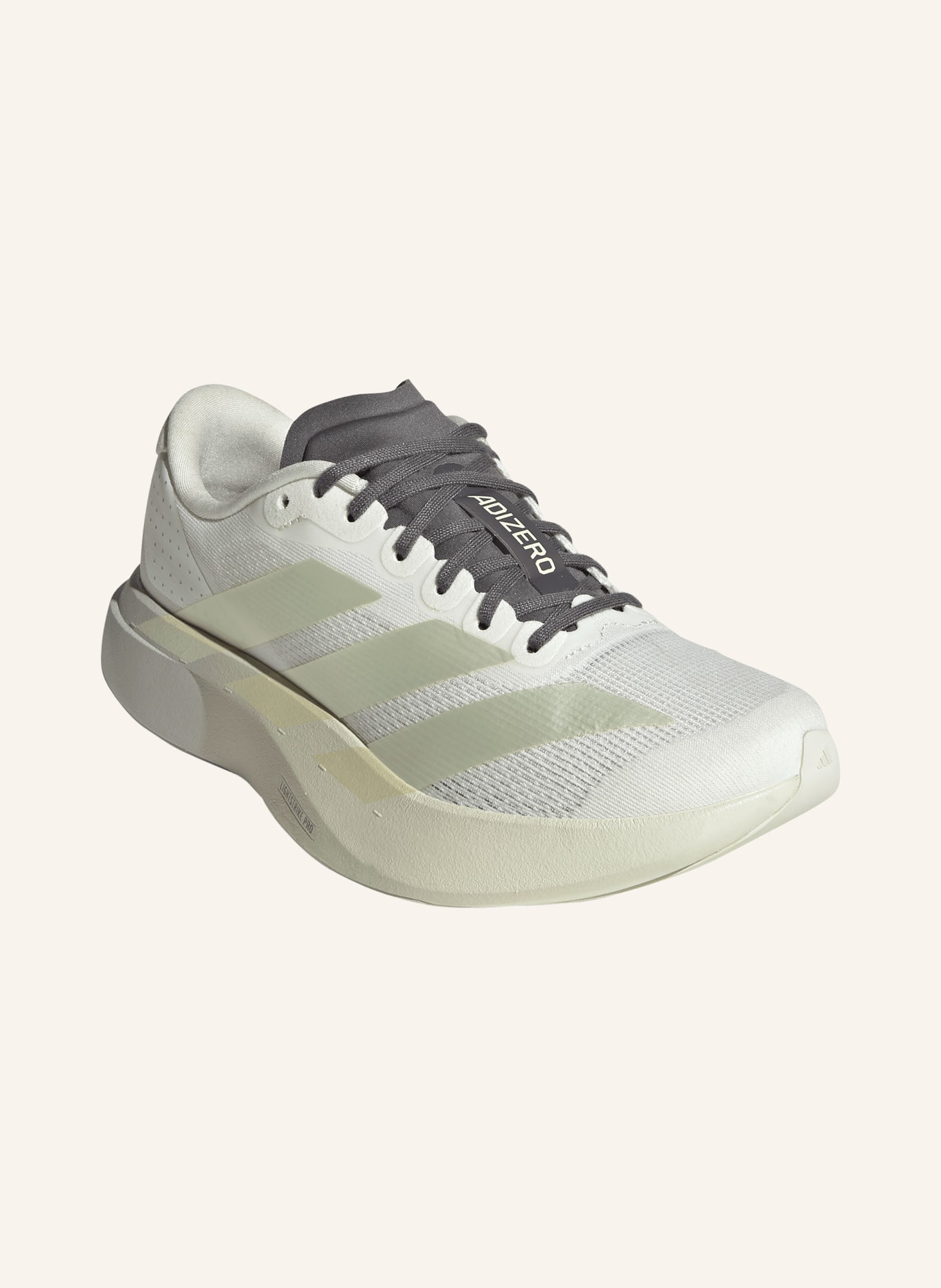 adidas Buty do biegania ADIZERO EVO SL: BIAŁY / CZIEMNOSZARY