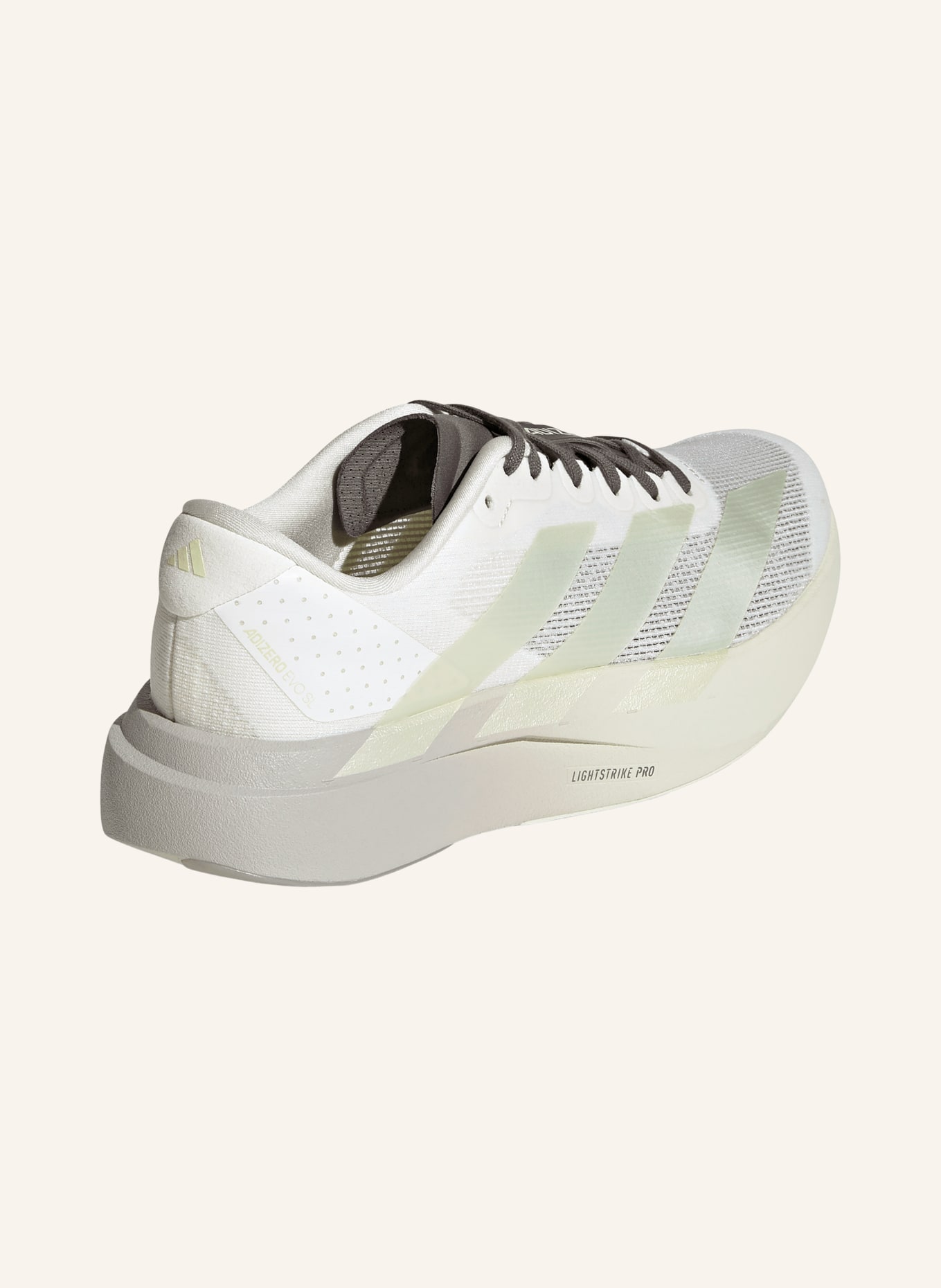 adidas Buty do biegania ADIZERO EVO SL: BIAŁY / CZIEMNOSZARY