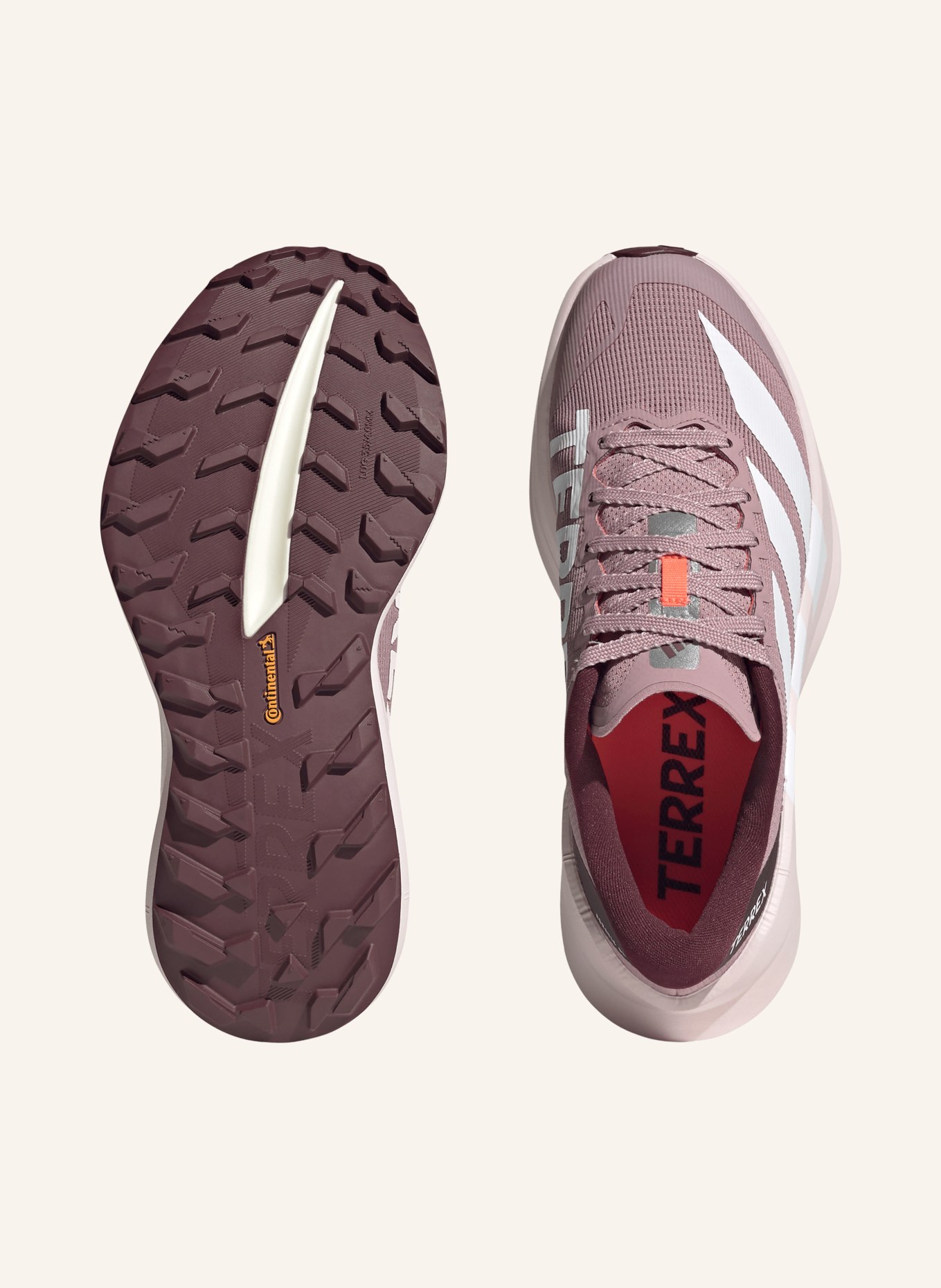 adidas TERREX Chaussures de trail TERREX AGRAVIC SL: VIEUX ROSE / MARRON FONCÉ / BLANC