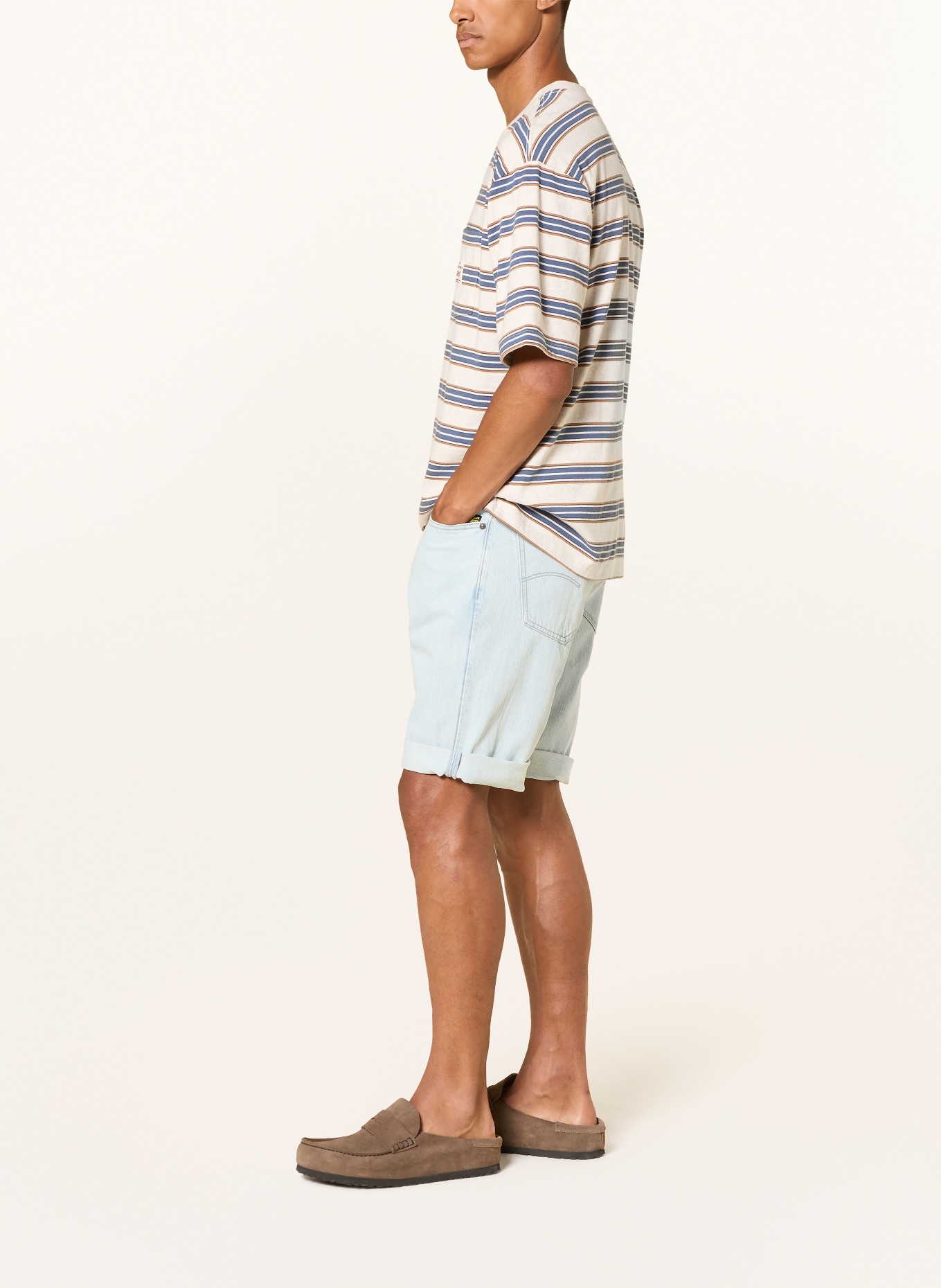 G-Star Jeansshorts MOSA Straight Fit: H948 beached faded blue galena