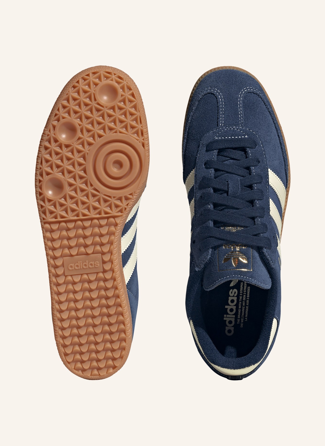 adidas Originals Sneaker SAMBA OG: DUNKELBLAU / CREME