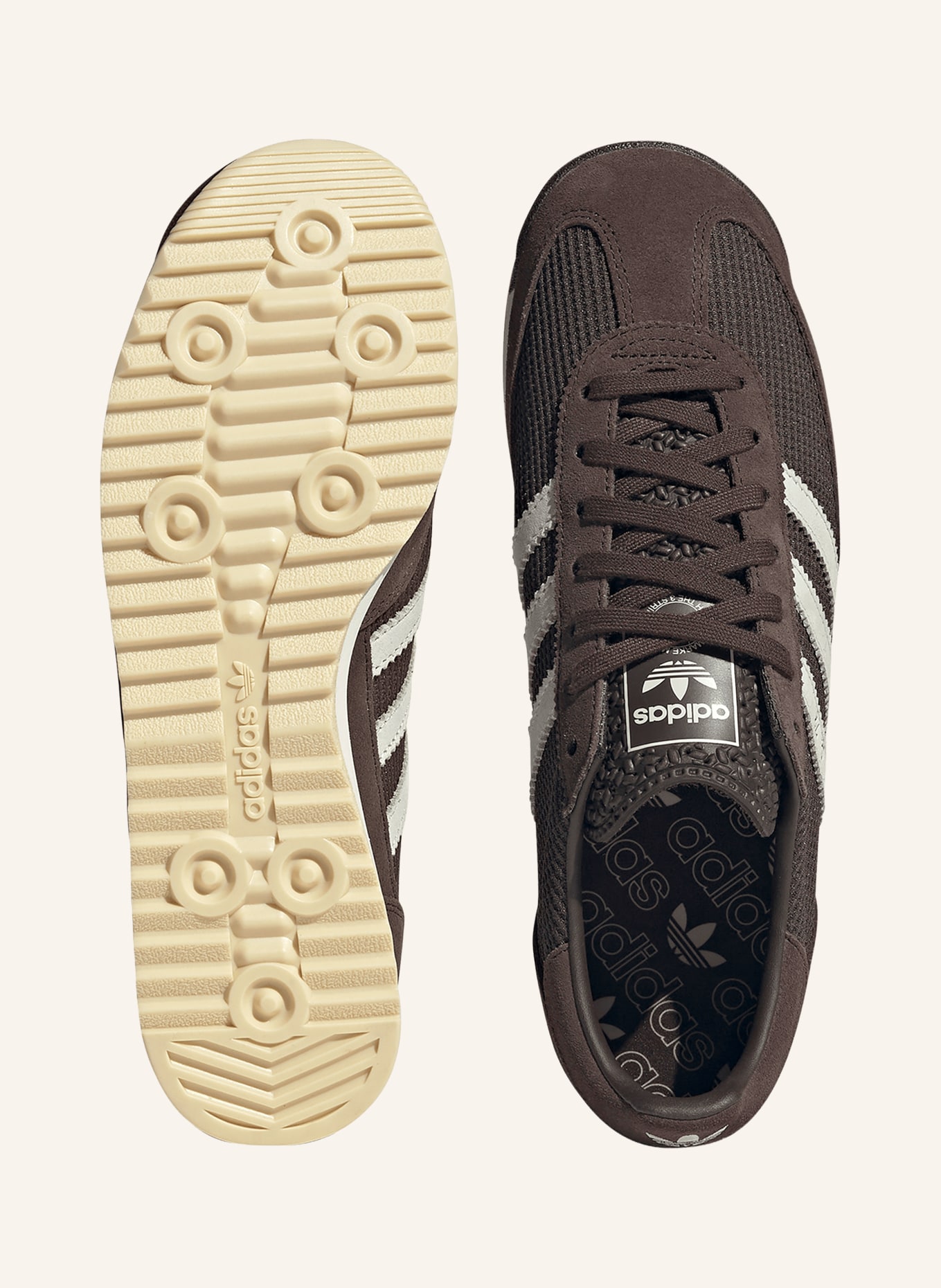 adidas Originals Sneaker SL 72 RS: BRAUN / CREME