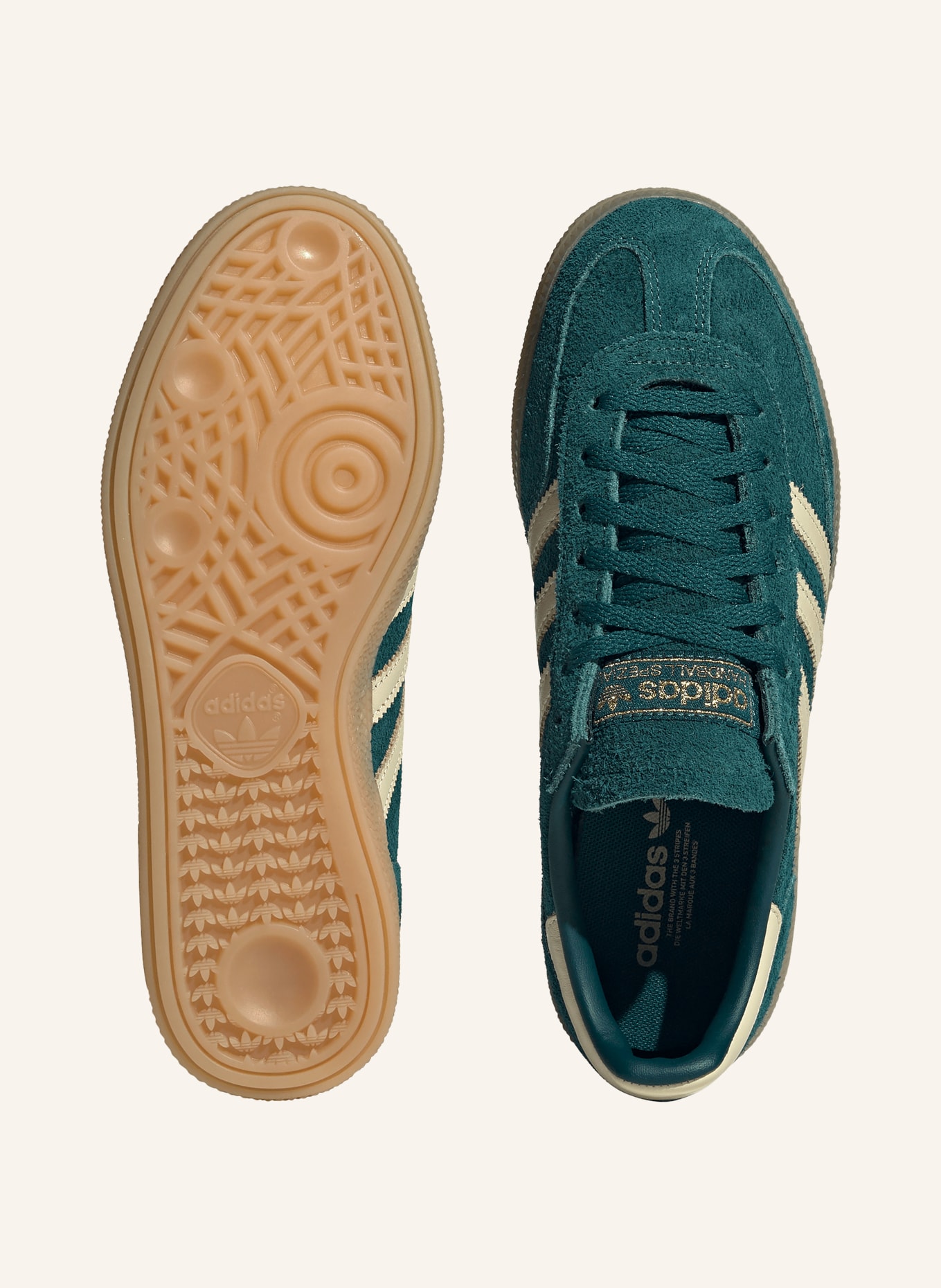 adidas Originals Sneaker HANDBALL SPEZIAL: DUNKELGRÜN / CREME