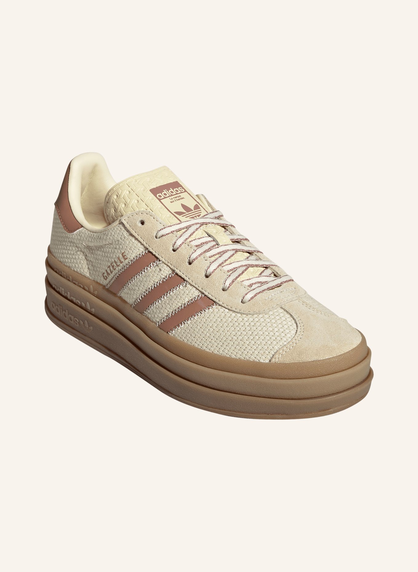 adidas Originals Sneakers GAZELLE BOLD: CRÈME / ROUGE CLAIR