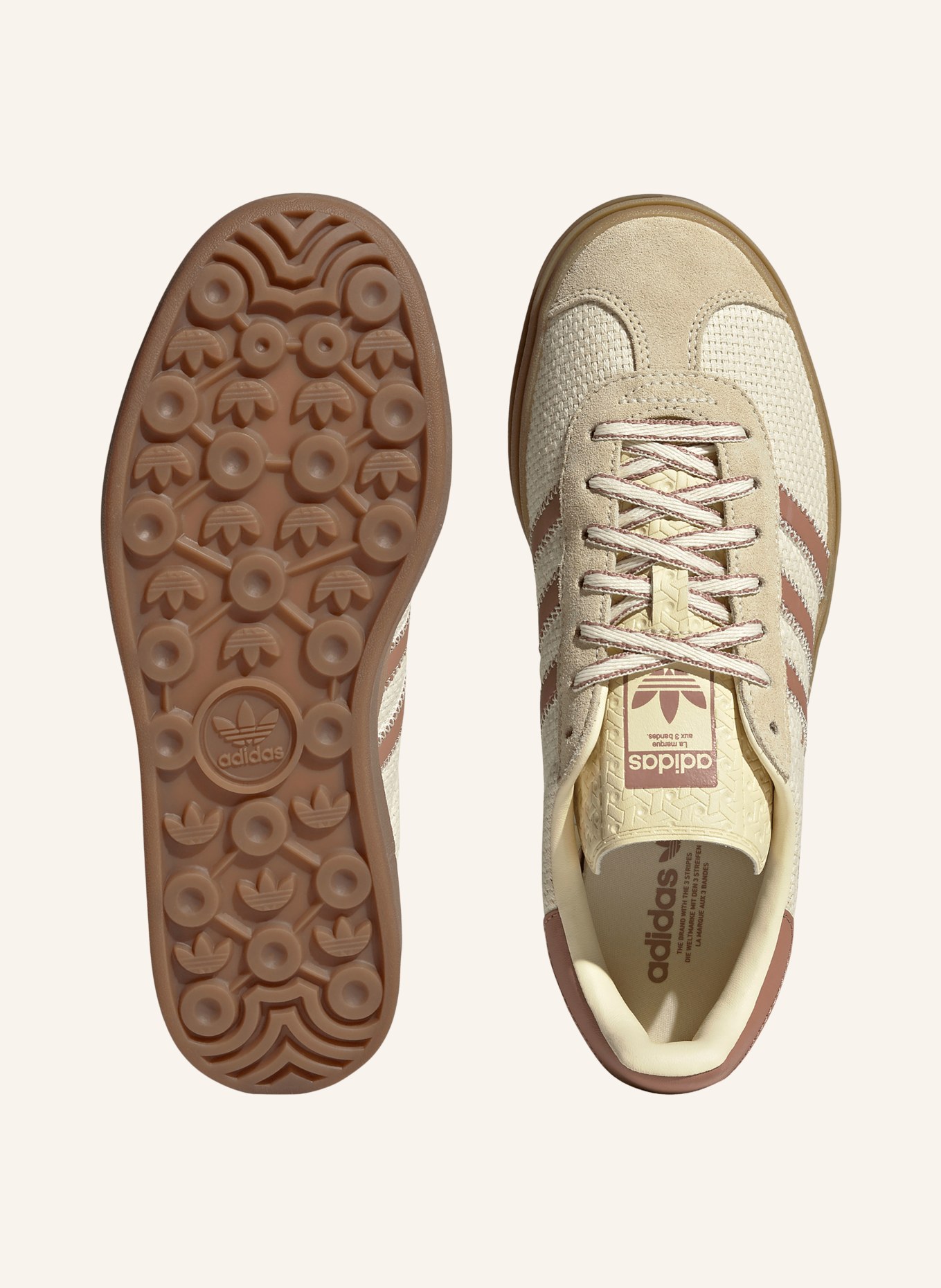 adidas Originals Sneakers GAZELLE BOLD: CRÈME / ROUGE CLAIR