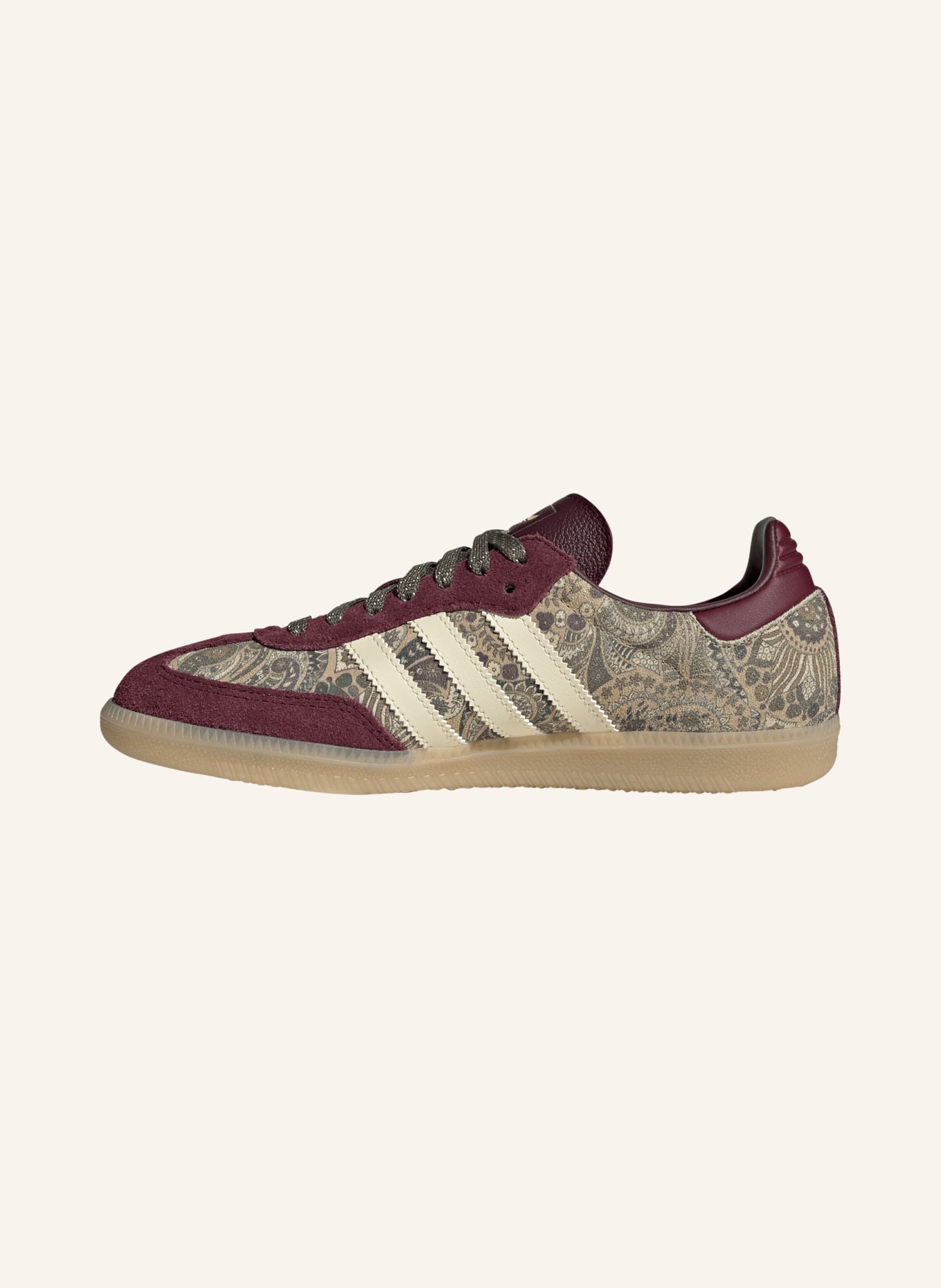 adidas Originals Sneaker SAMBA OG: BRAUN / CREME / DUNKELROT