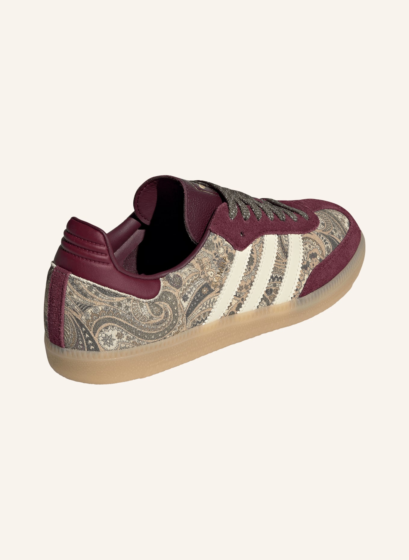 adidas Originals Sneaker SAMBA OG: BRAUN / CREME / DUNKELROT