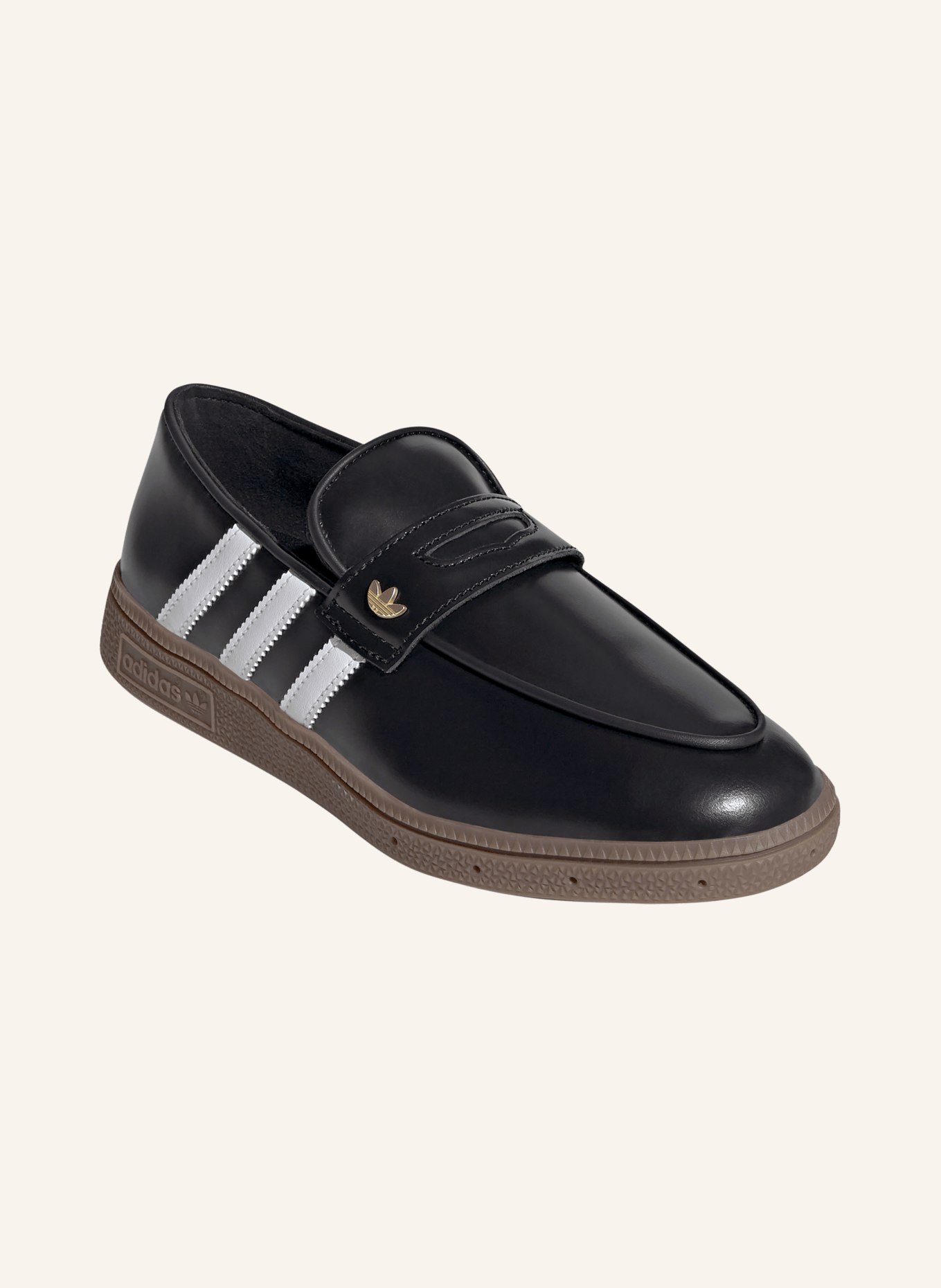 adidas Originals Loafers à barrette HANDBALL SPEZIAL: NOIR / BLANC