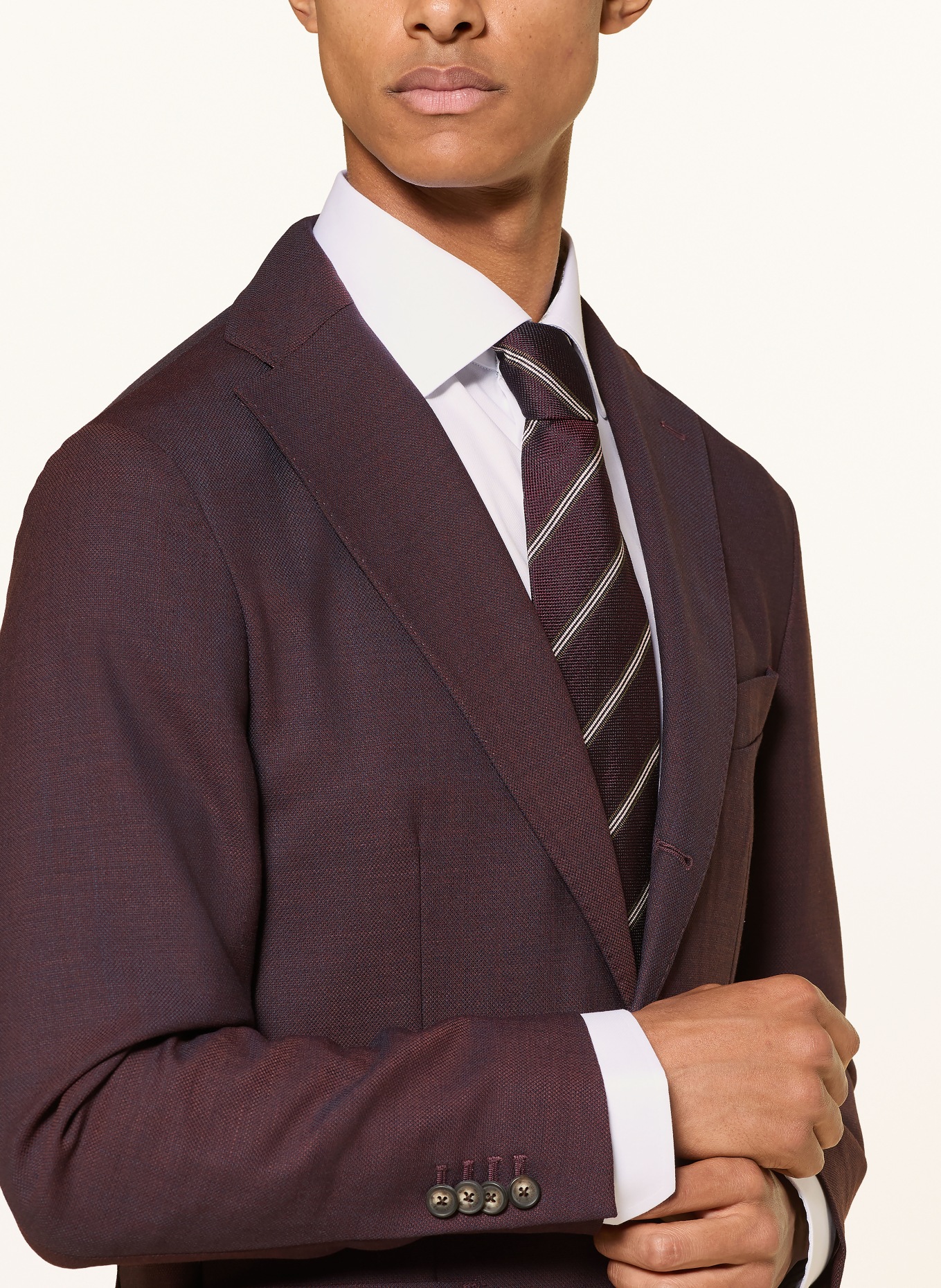 ETON Sakko Tailored Fit: DUNKELROT