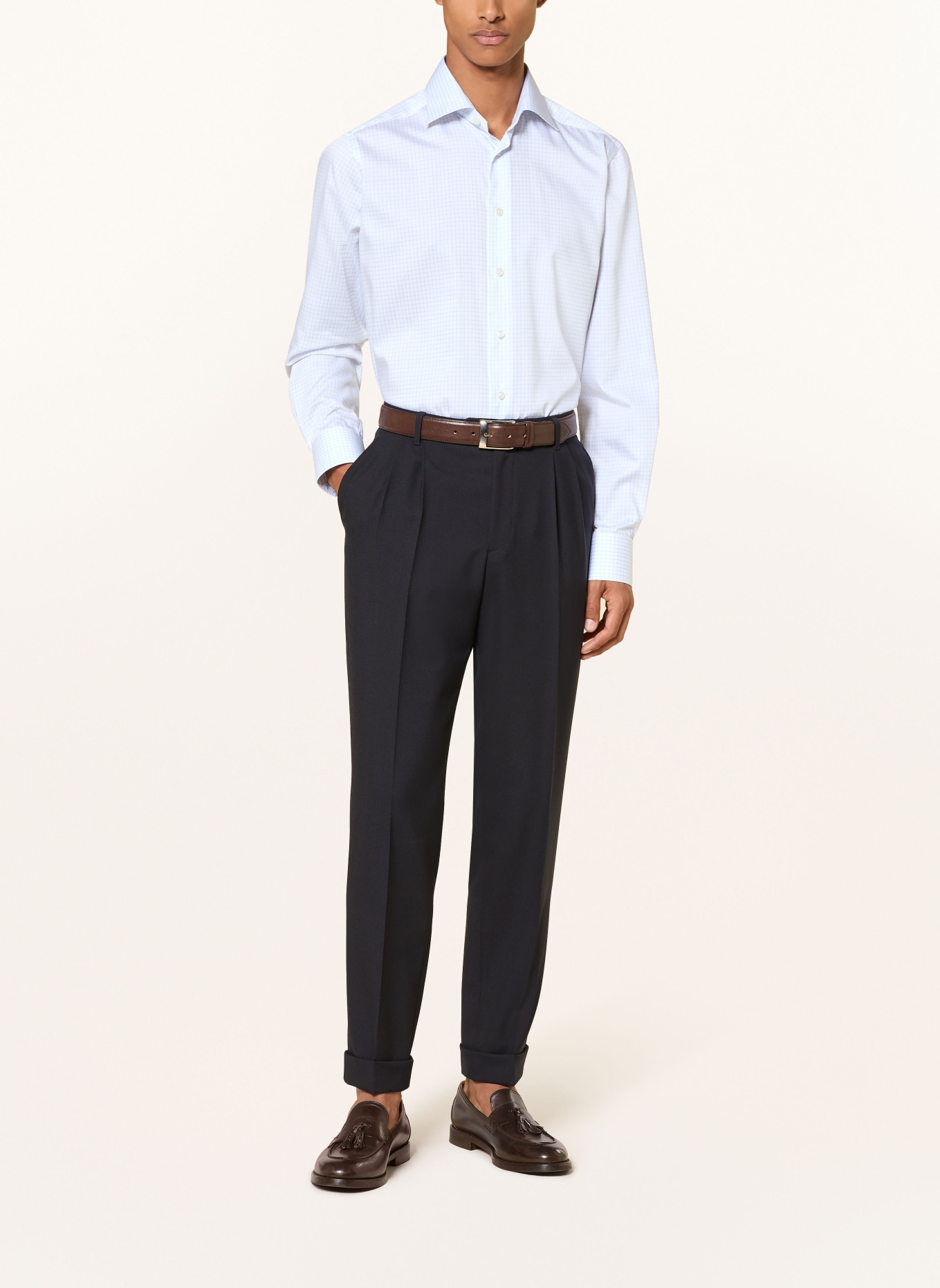 ETON Hemd Contemporary Fit: WEISS / BLAU