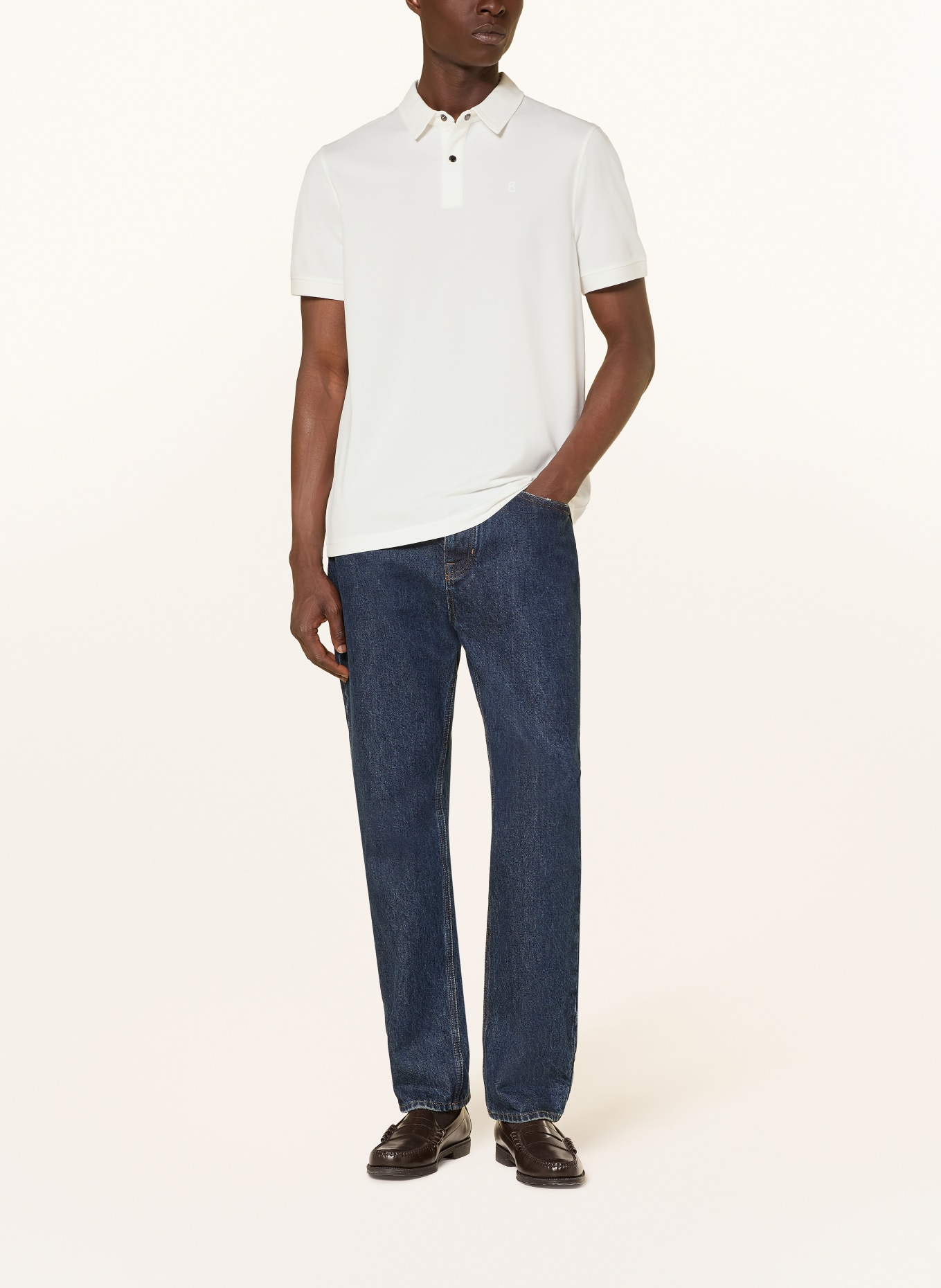 BOGNER TIMO Piqué Polo Shirt, Regular Fit: WHITE