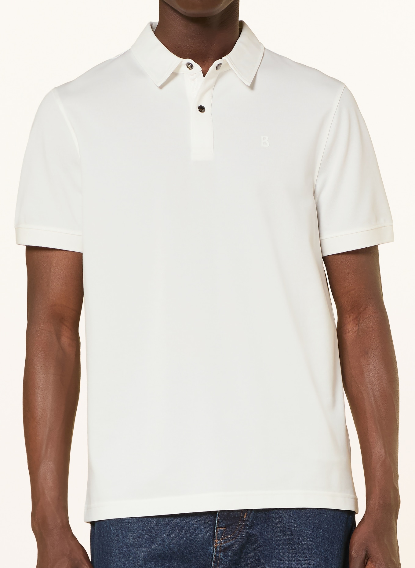 BOGNER TIMO Piqué Polo Shirt, Regular Fit: WHITE