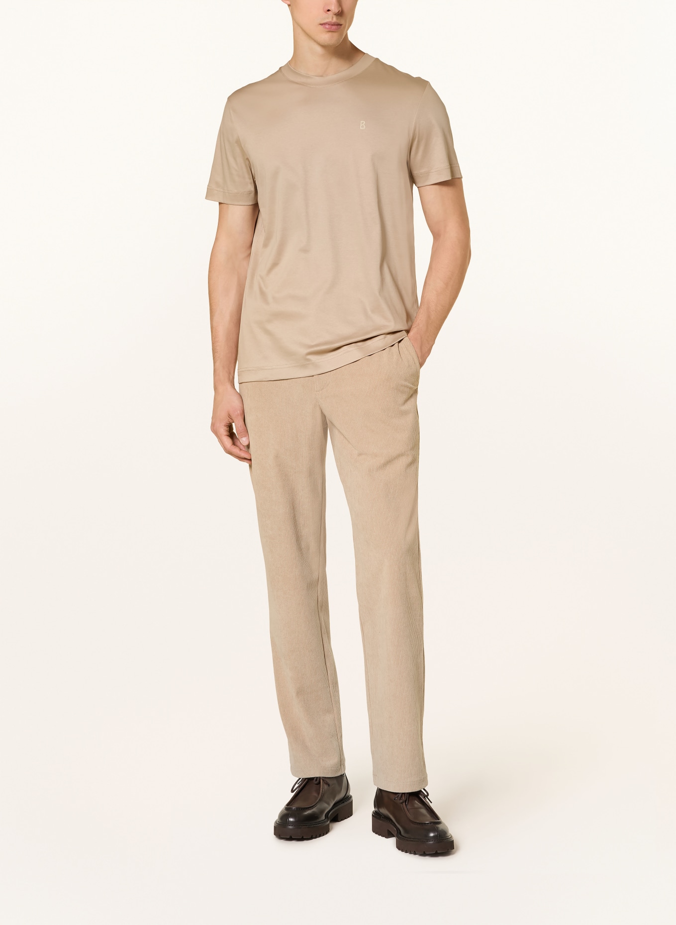 BOGNER T-Shirt RYAN: HELLBRAUN
