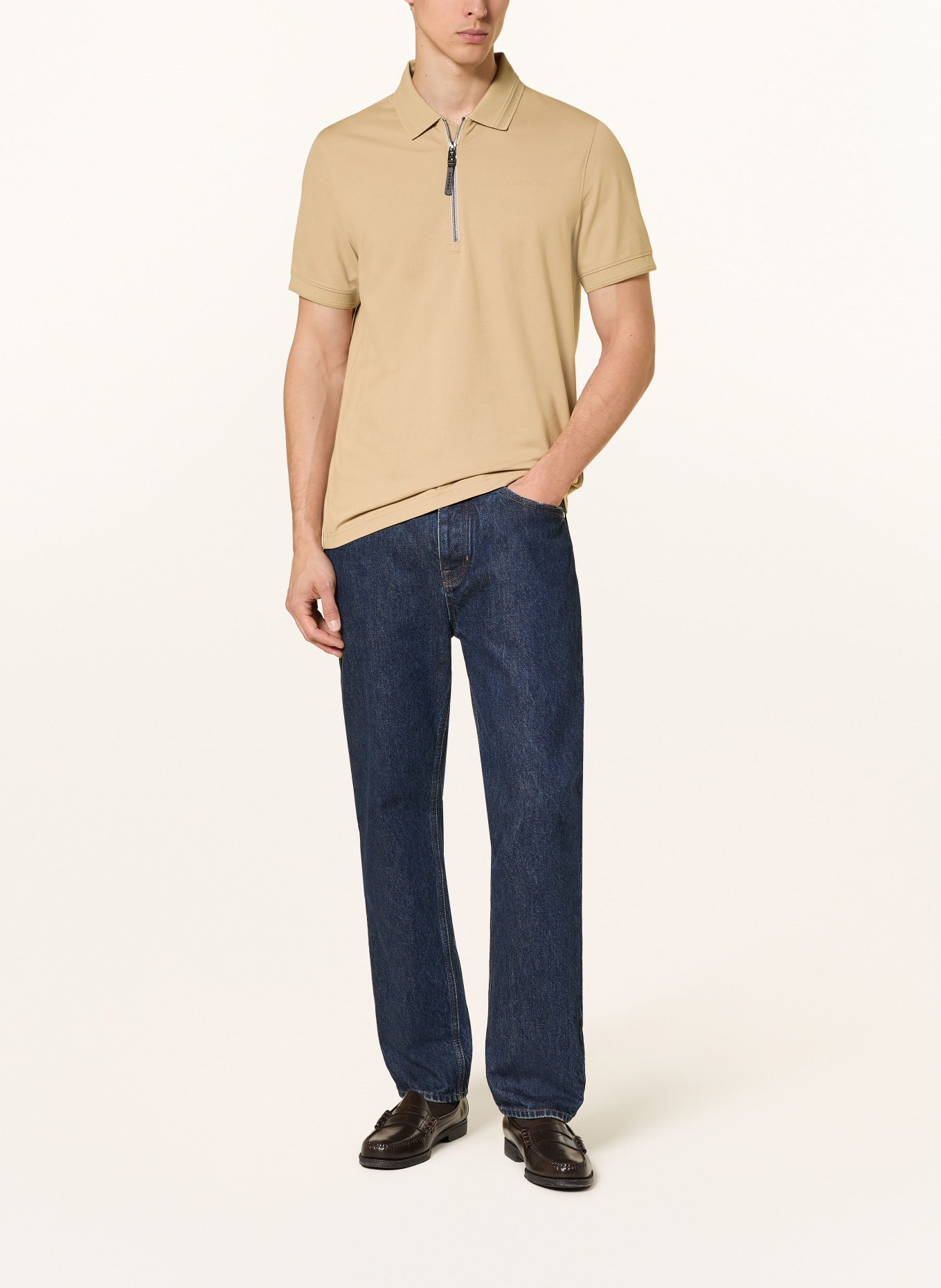 BOGNER Piqué-Poloshirt TIMO Regular FIt: BEIGE