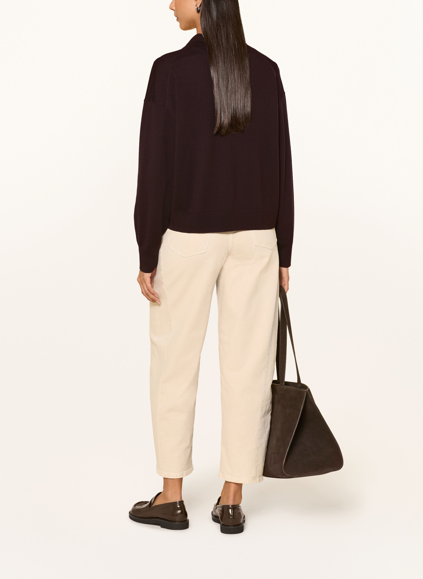 darling harbour Pullover aus Merinowolle: DARK CHOCOLATE