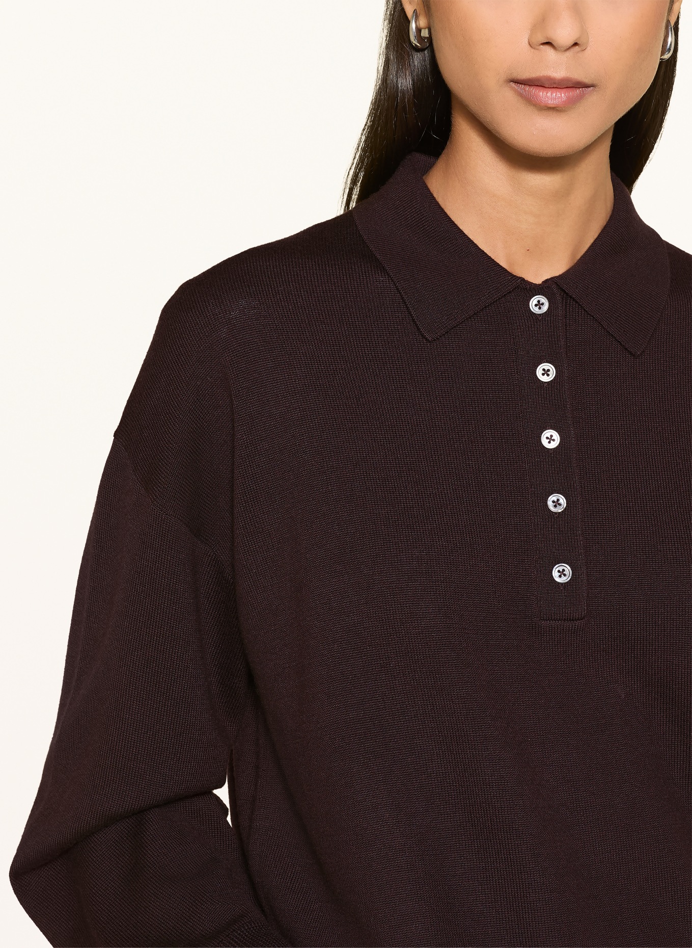 darling harbour Pullover aus Merinowolle: DARK CHOCOLATE