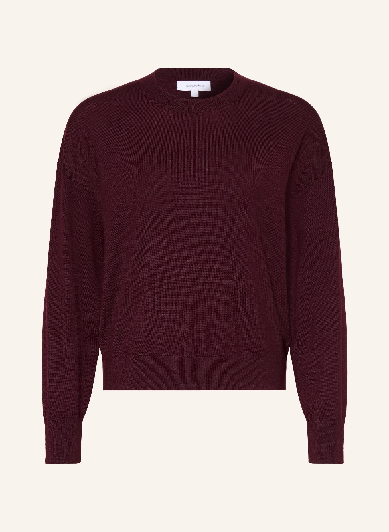 darling harbour Pullover aus Merinowolle: BURGUNDY